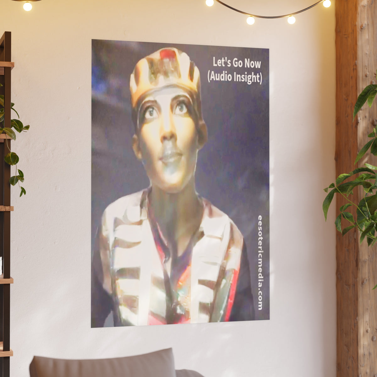 Large 'Let's Go Now' (Audio Insight) Sc Fi Alien/Ancient Design Art Print 40"x60" (100cm x 150cm)