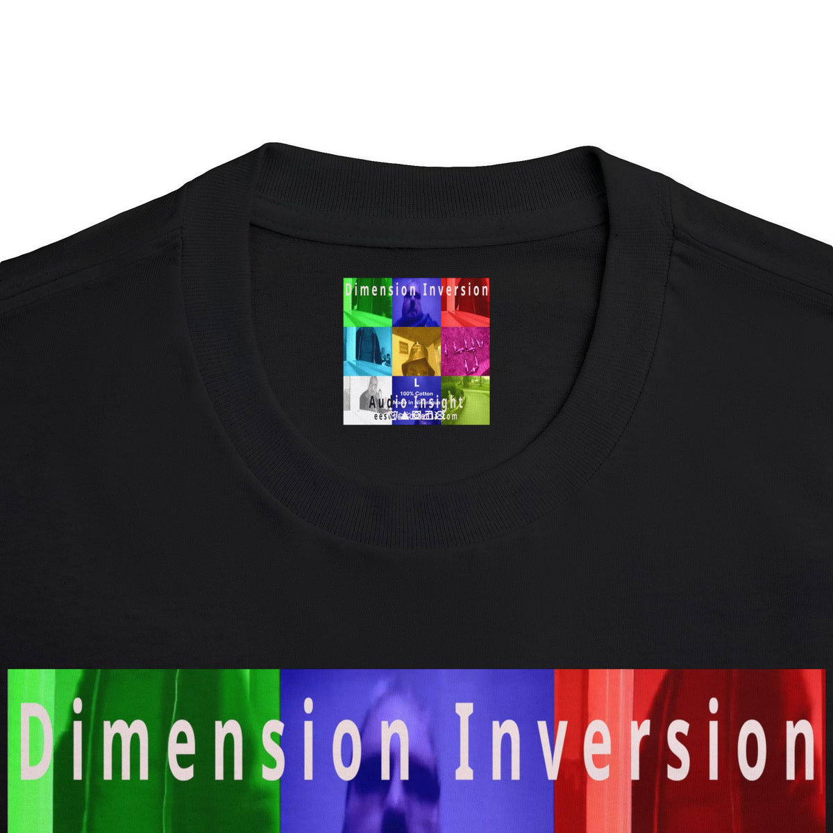 'Dimension Inversion' (Audio Insight) Colorful Surreal Collage Graphic Classic Fit T-Shirt