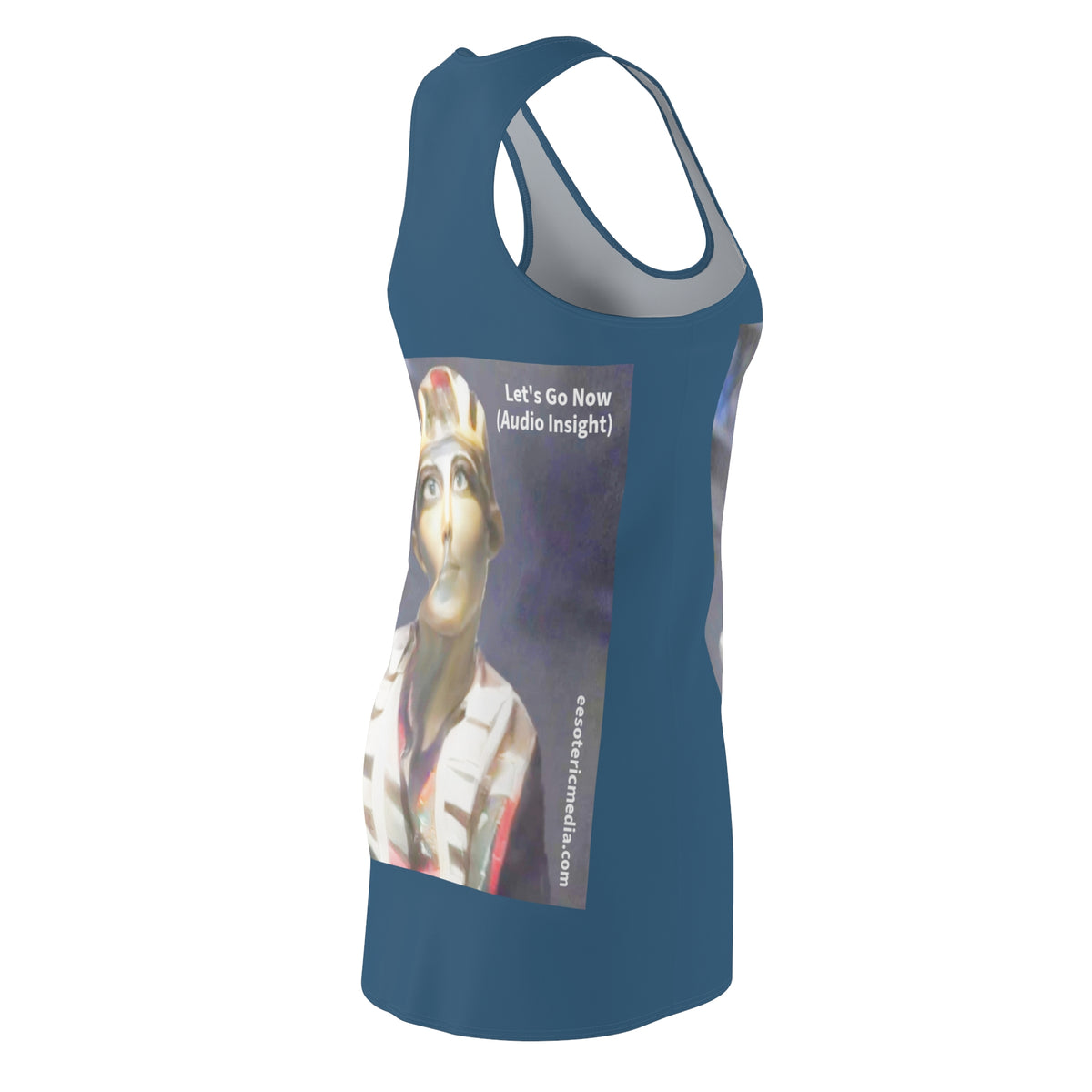'Let's Go Now' (Audio Insight) Sc Fi Alien/Ancient Design Racerback Dress