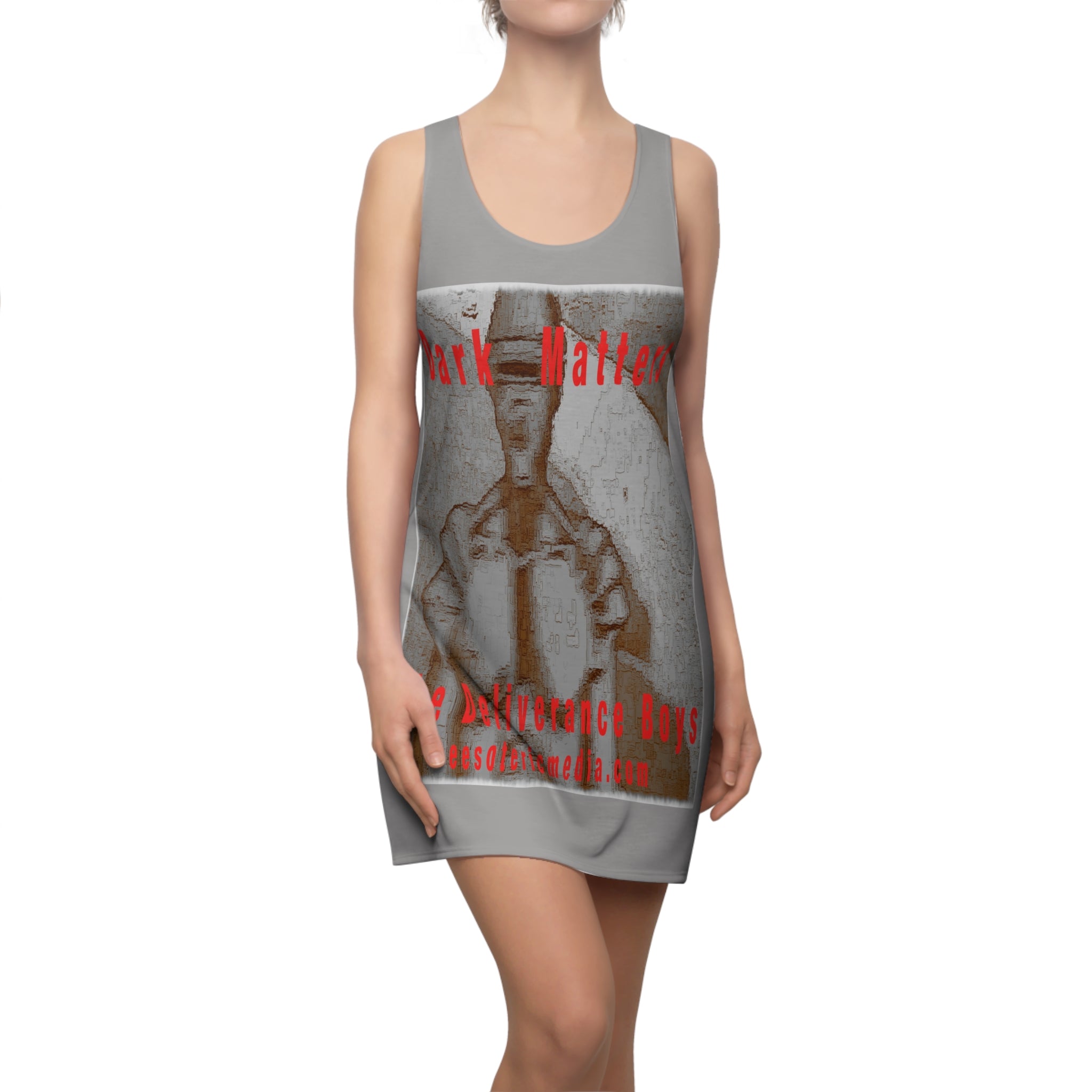 'Dark Matters' (The Deliverance Boys) Retro Sci fi Graphic Racerback Dress