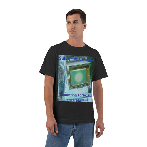 'Connecting To SubSpace' (SubSpace Collective) Graphic Retro Sci‑Fi Tech T-Shirt