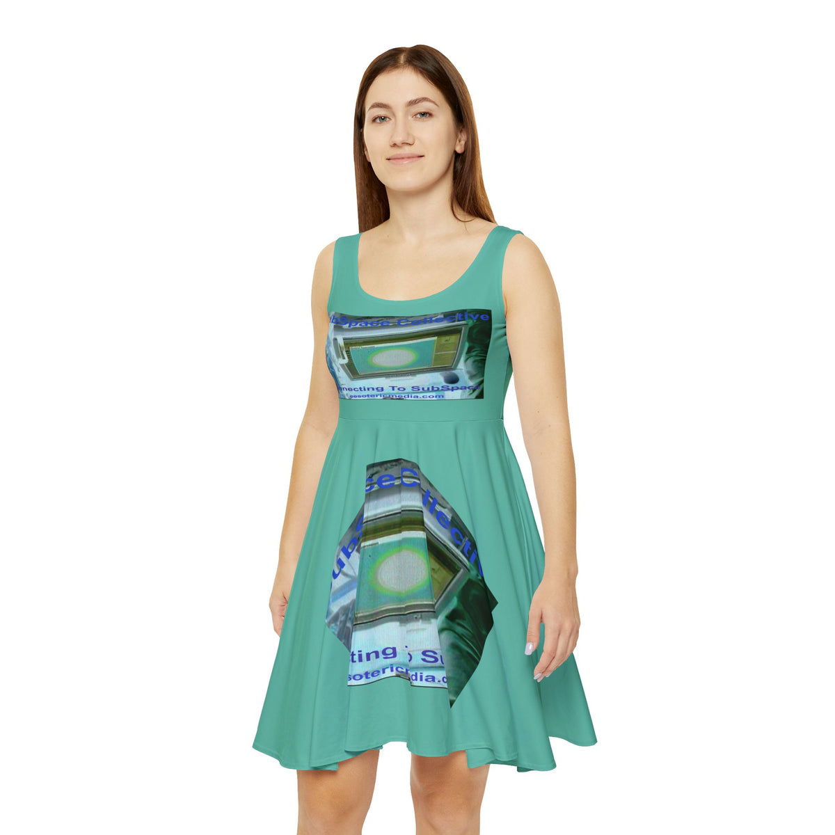'Connecting To SubSpace' (SubSpace Collective) Vestido Skater Gráfico de TV Retro