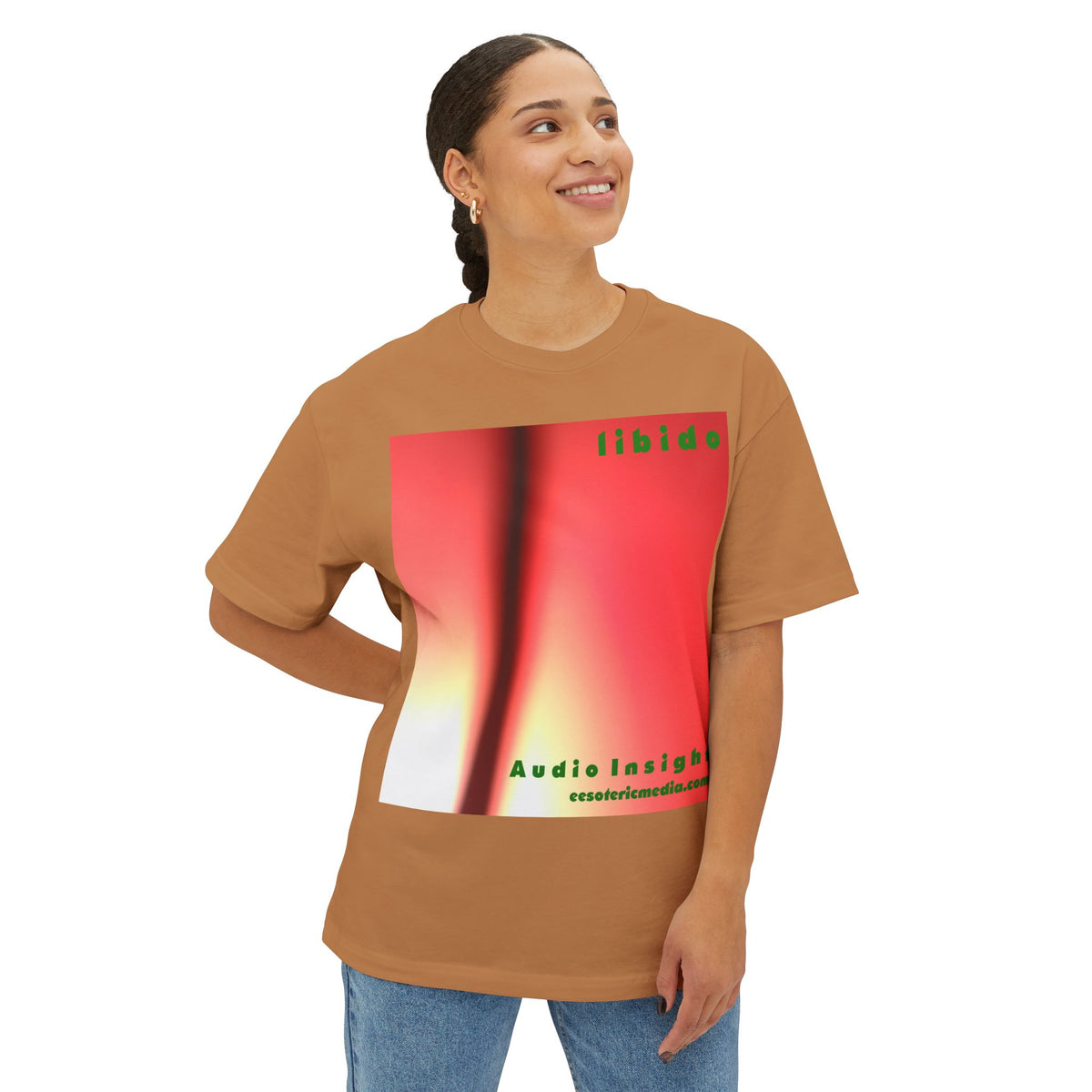 'Libido' (Audio Insight) Surreal Swirling Graphic Oversize Boxy T-Shirt