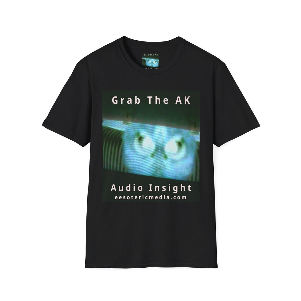 'Grab The AK' (Audio Insight) Sinister Surreal Digital Being Graphic Softstyle T-Shirt