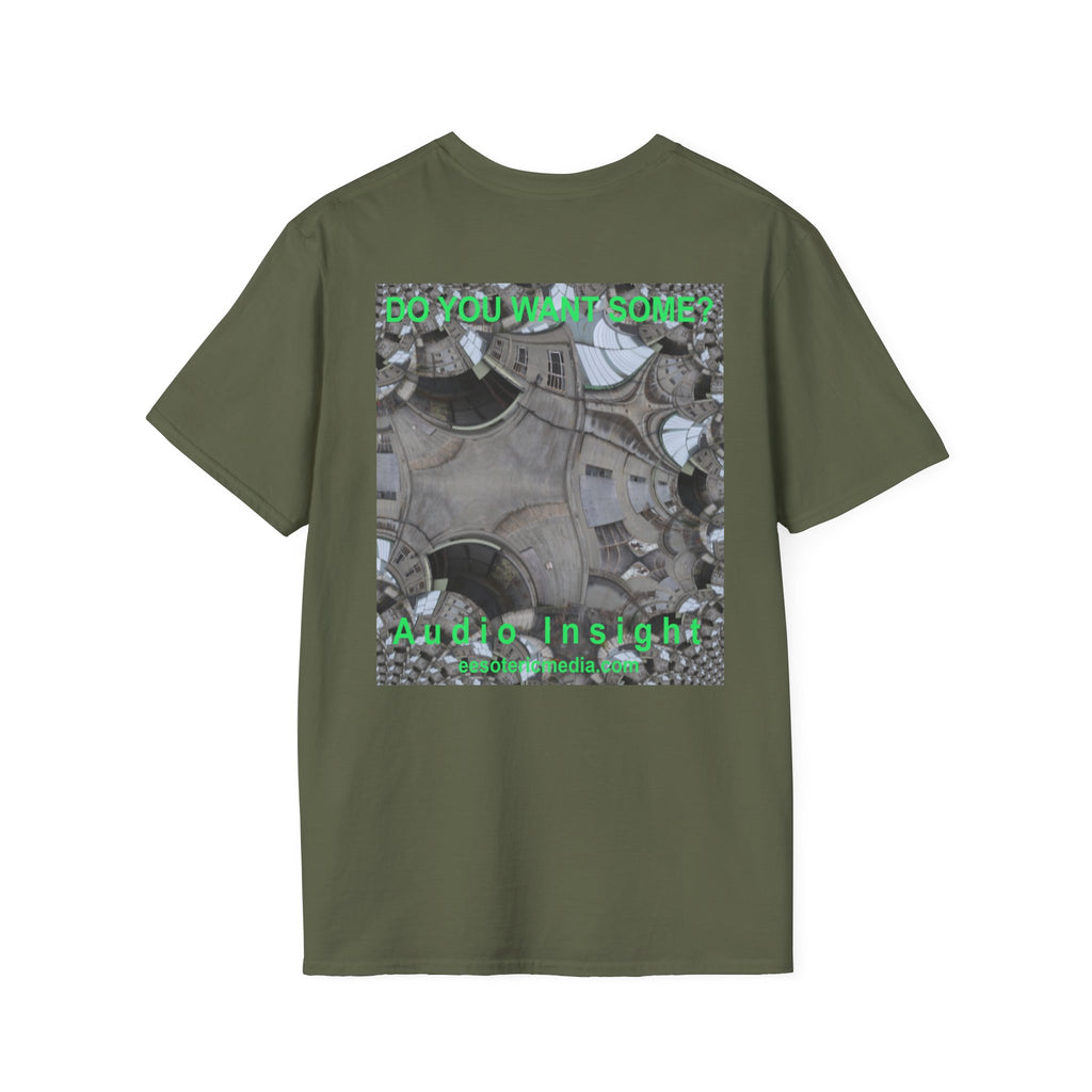 'Do You Want Some?' (Audio Insight) Surreal Kaleidoscope Art Graphic Softstyle T-Shirt