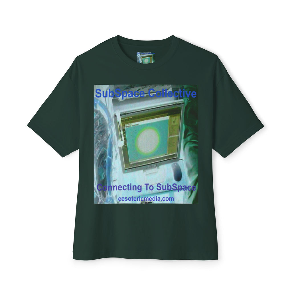 'Connecting To SubSpace' (SubSpace Collective) Retro TV Sci Fi Oversize Boxy T-Shirt
