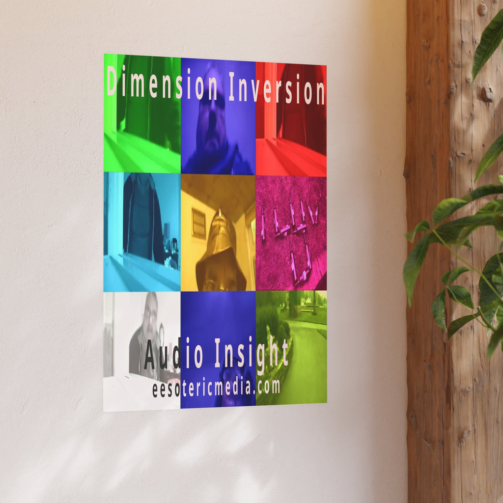 'Dimension Inversion' (Audio Insight) Colorful Collage Art Print 24"x36" (60cm x 90cm)
