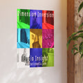 'Dimension Inversion' (Audio Insight) Colorful Collage Art Print 24"x36" (60cm x 90cm)