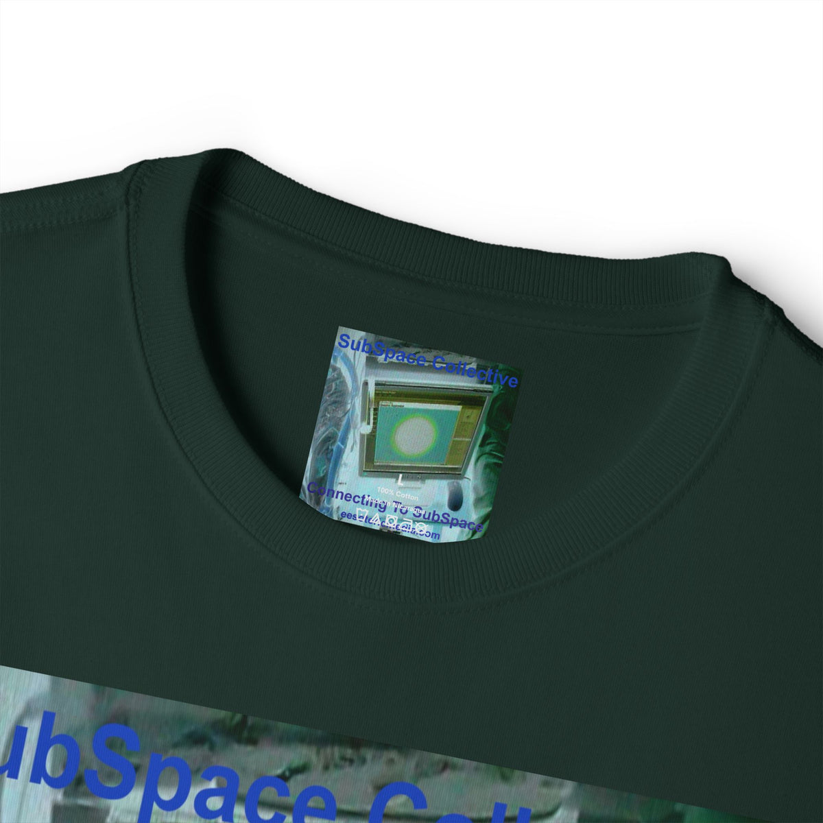 'Connecting To SubSpace' (SubSpace Collective) Retro TV Sci Fi Oversize Boxy T-Shirt
