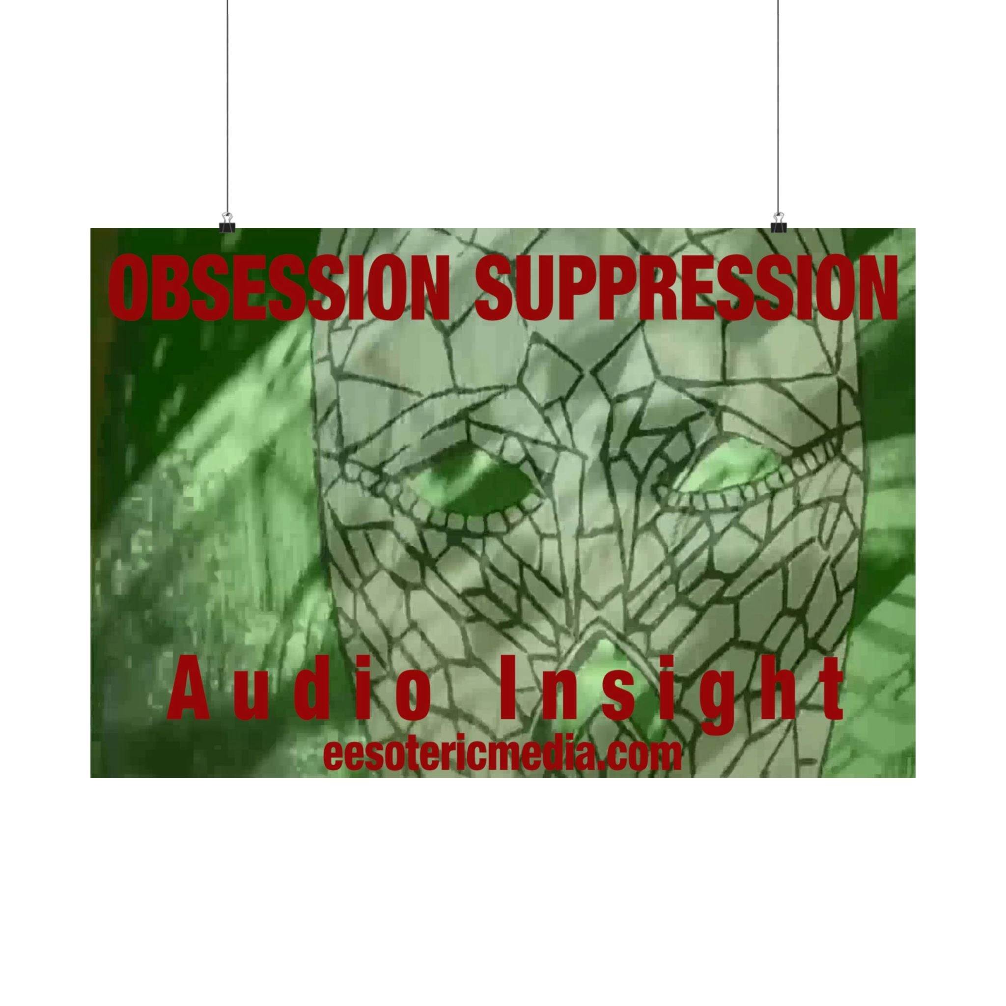 'Obsession Suppression' (Audio Insight) Horizontal Satin Art Poster 36"x24" (90cm x 60cm)