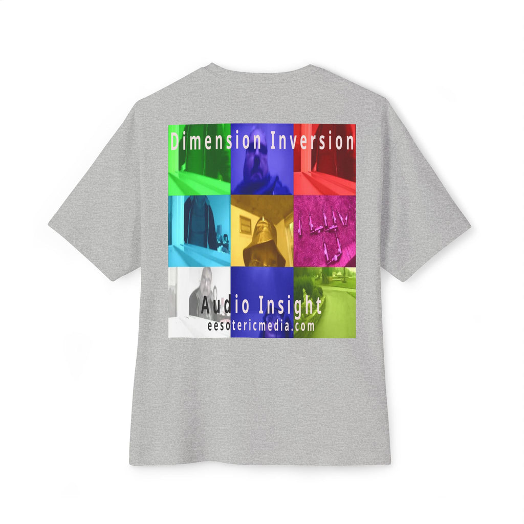 'Dimension Inversion' (Audio Insight) Colorful Surreal Collage Graphic Oversize Boxy T-Shirt