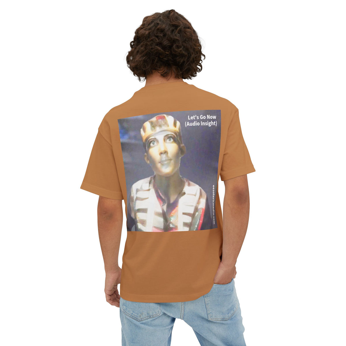 'Let's Go Now' (Audio Insight) Sc Fi Alien/Ancient Design Oversize Boxy T-Shirt