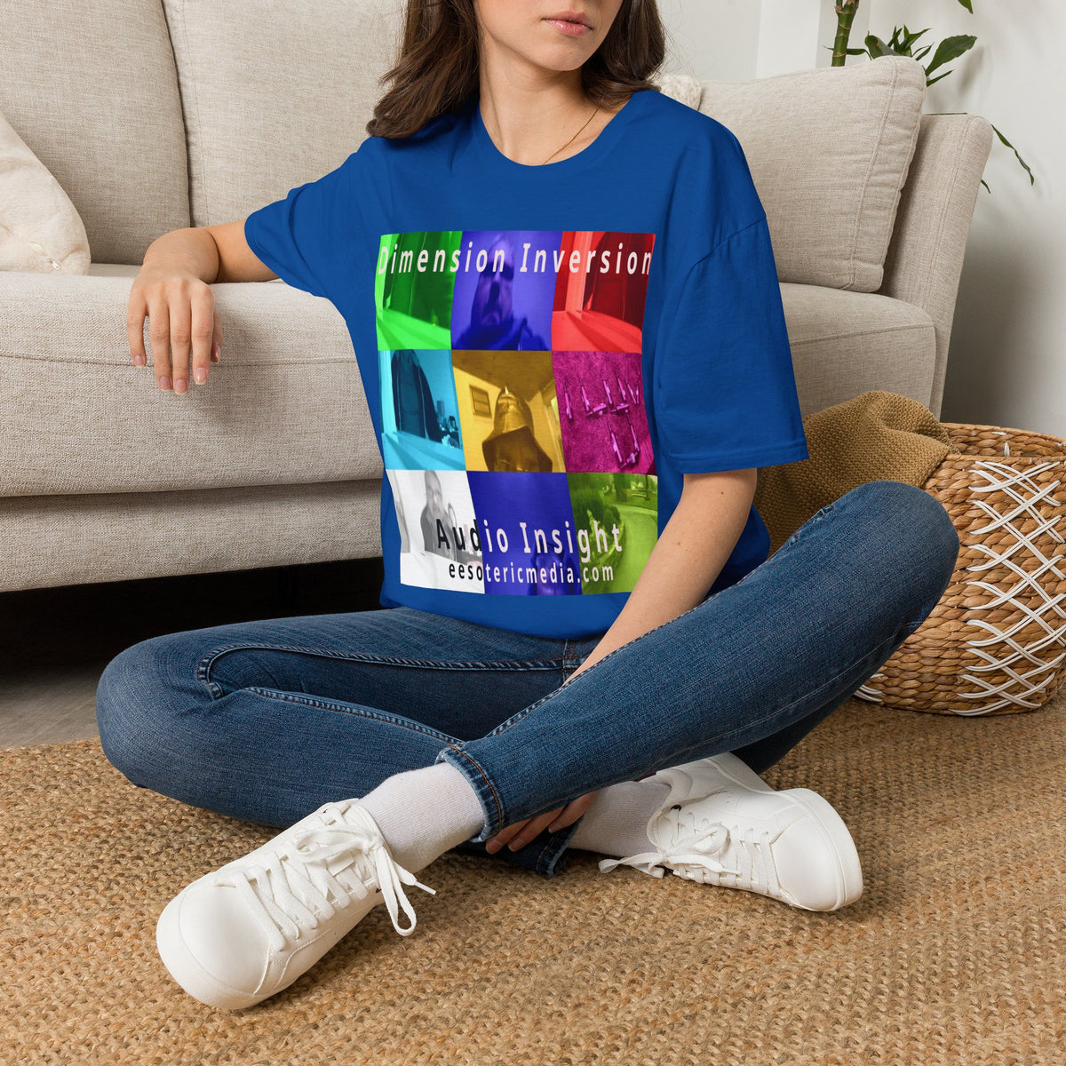'Dimension Inversion' (Audio Insight) Colorful Surreal Collage Softstyle T-Shirt