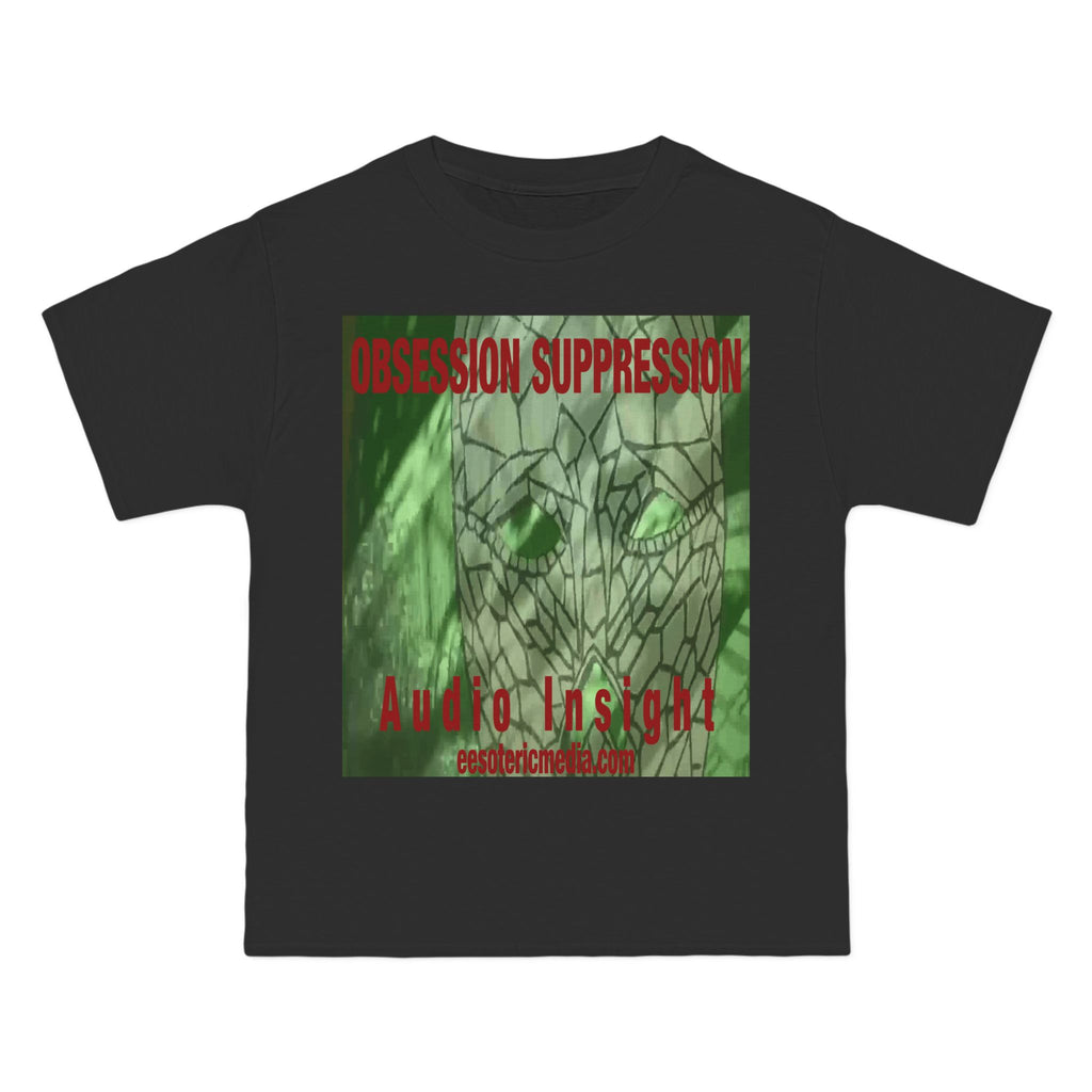 'Obsession Suppression' (Audio Insight) Green Retro Sci-fi Design Graphic Beefy T-Shirt