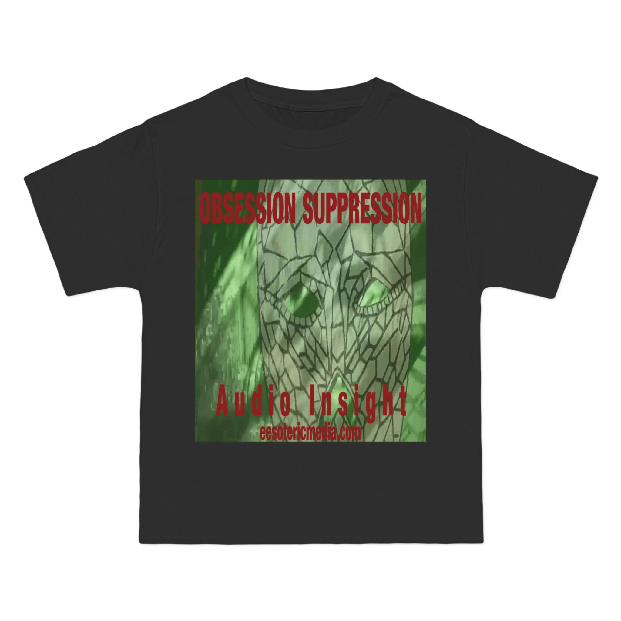 'Obsession Suppression' (Audio Insight) Green Retro Sci-fi Design Graphic Beefy T-Shirt