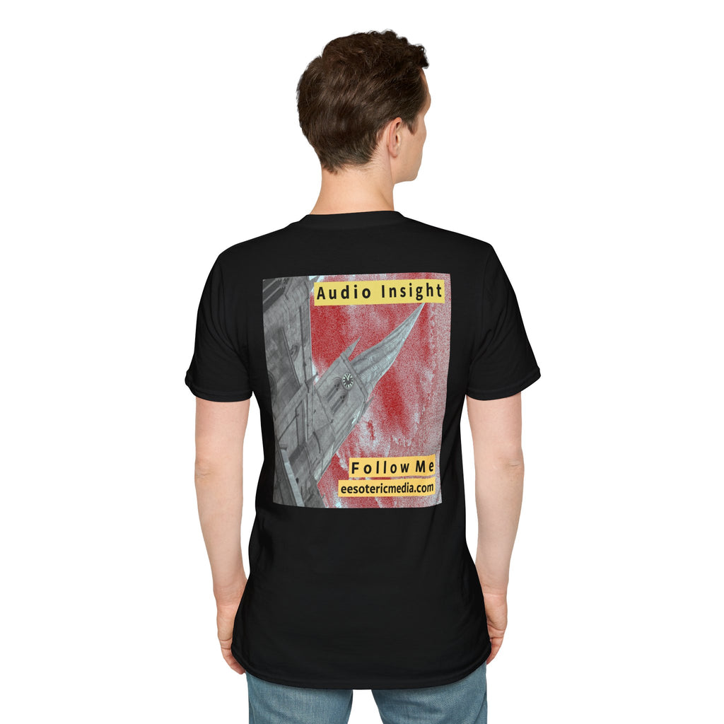 „Follow Me“ (Audio Insight) Wetterfestes, raketenförmiges Turm-Design, Softstyle-T-Shirt