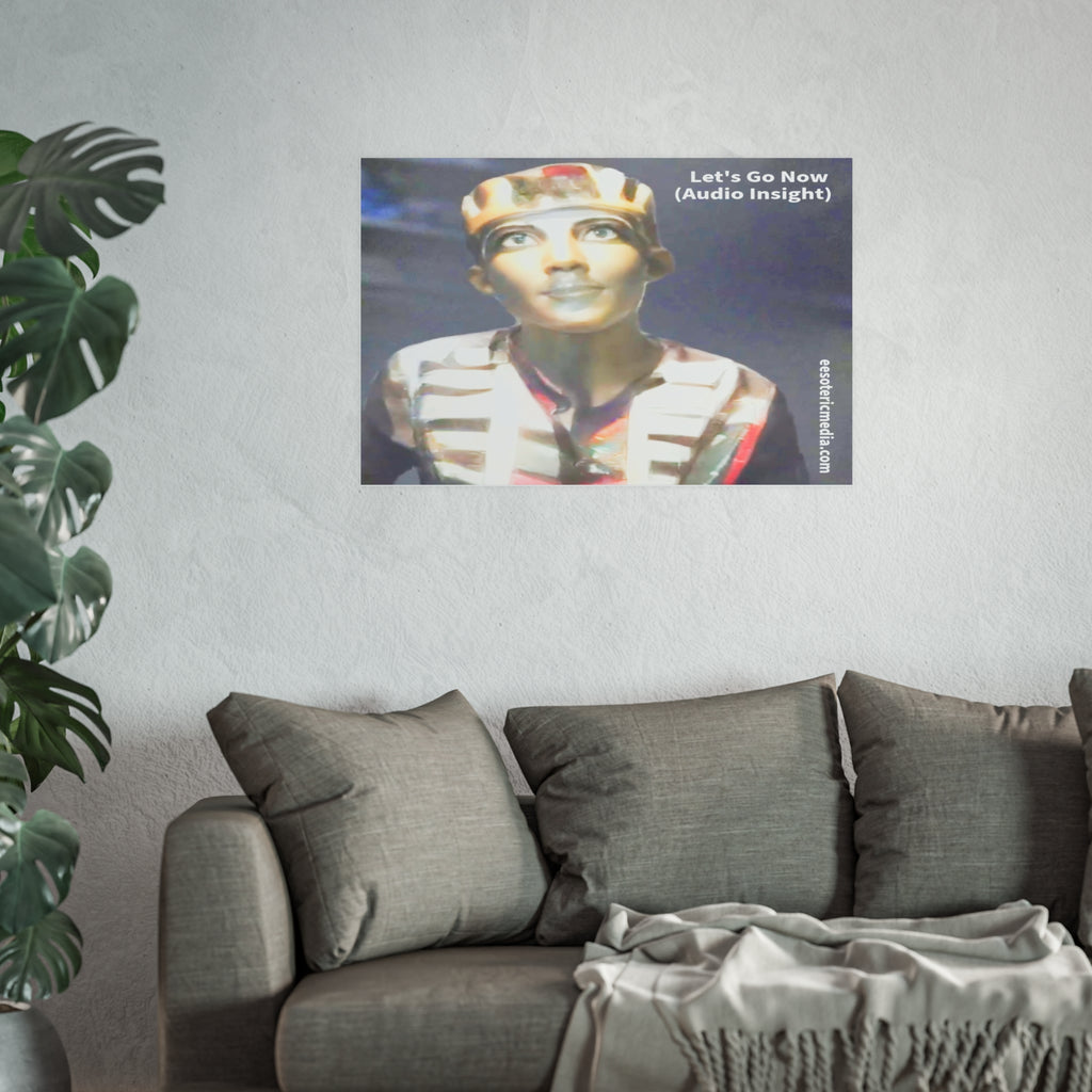 « Let's Go Now » (Audio Insight) Impression artistique au design extraterrestre/ancien de science fiction, 90 × 60 cm