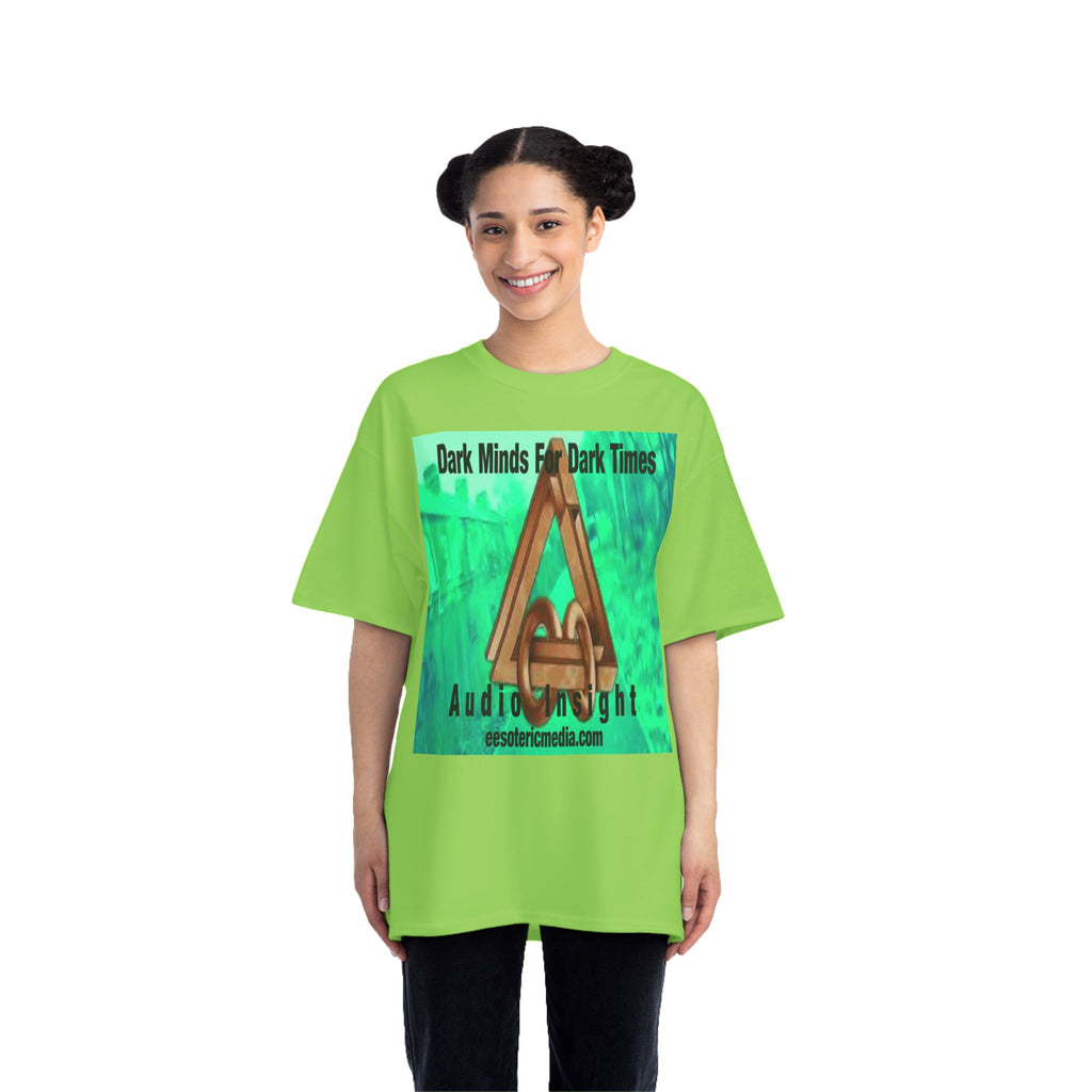 'Dark Minds For Dark Times' (Audio Insight) Sc-fi Symbol Graphic Beefy T-Shirt