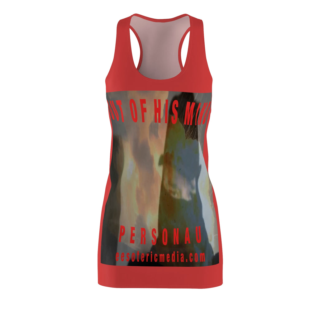 'Out Of His Mind' (PersonaU) Bold Red Graphic Racerback Dress