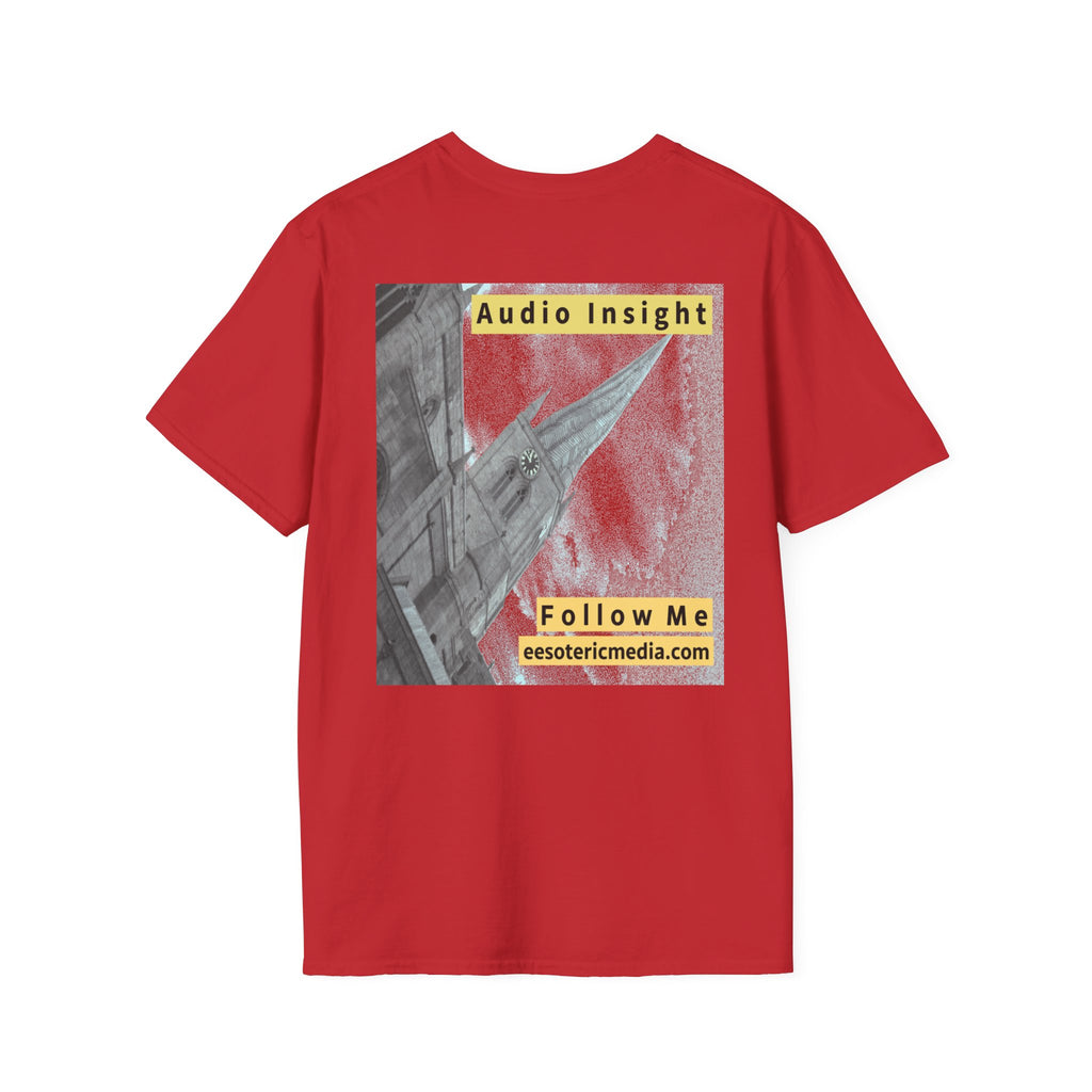 „Follow Me“ (Audio Insight) Wetterfestes, raketenförmiges Turm-Design, Softstyle-T-Shirt