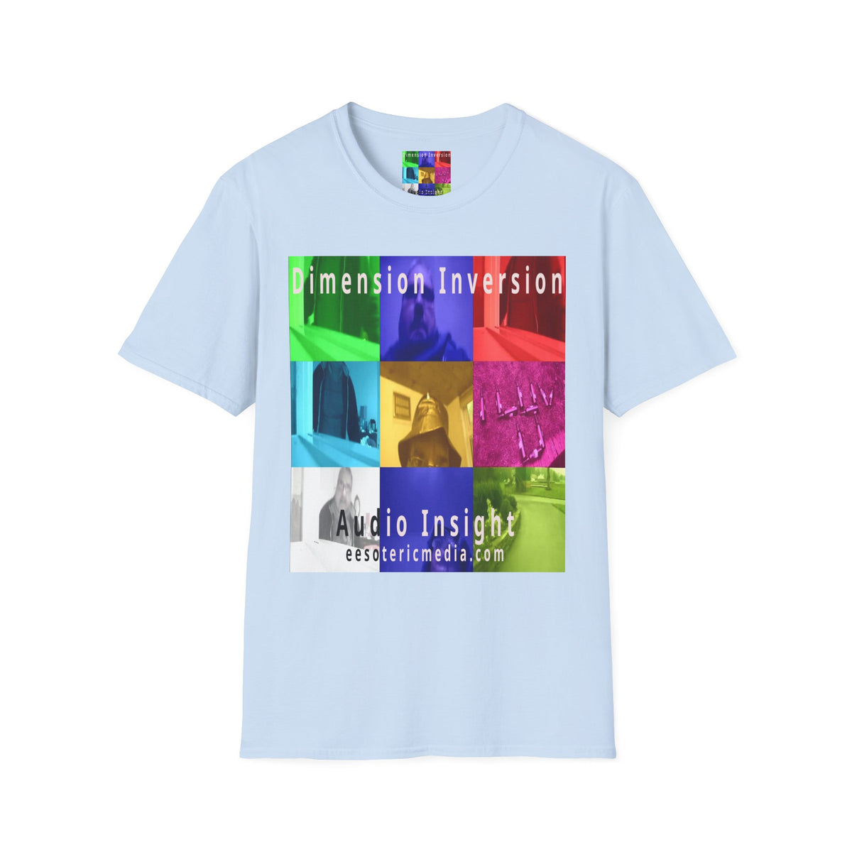 'Dimension Inversion' (Audio Insight) Colorful Surreal Collage Softstyle T-Shirt