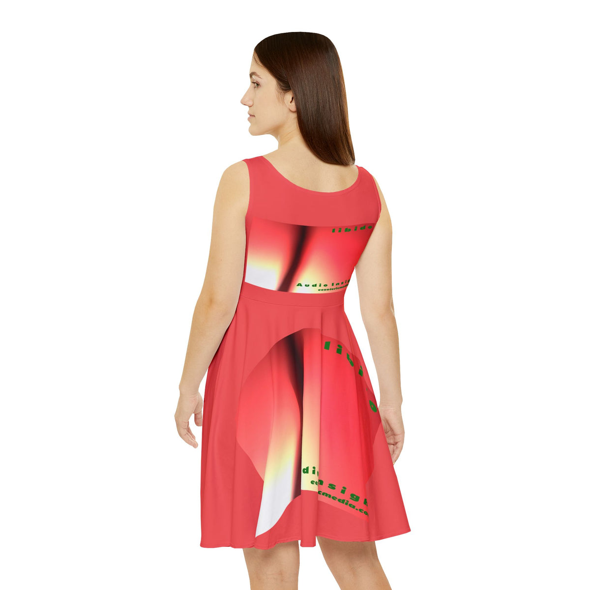 'Libido' (Audio Insight) Surreal Swirling Graphic Skater Dress