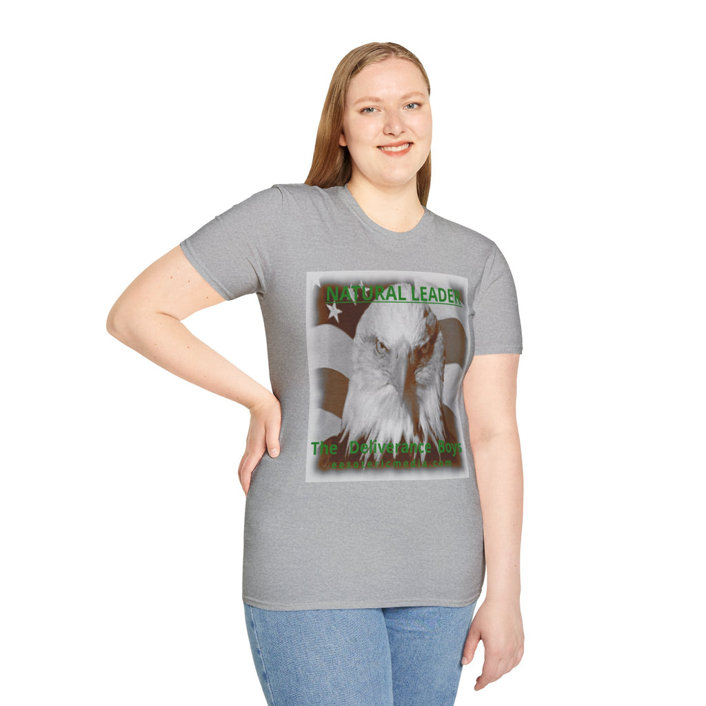„Natural Leader" (The Deliverance Boys) Weißkopfseeadler-Grafik T-Shirt im klassischen Schnitt