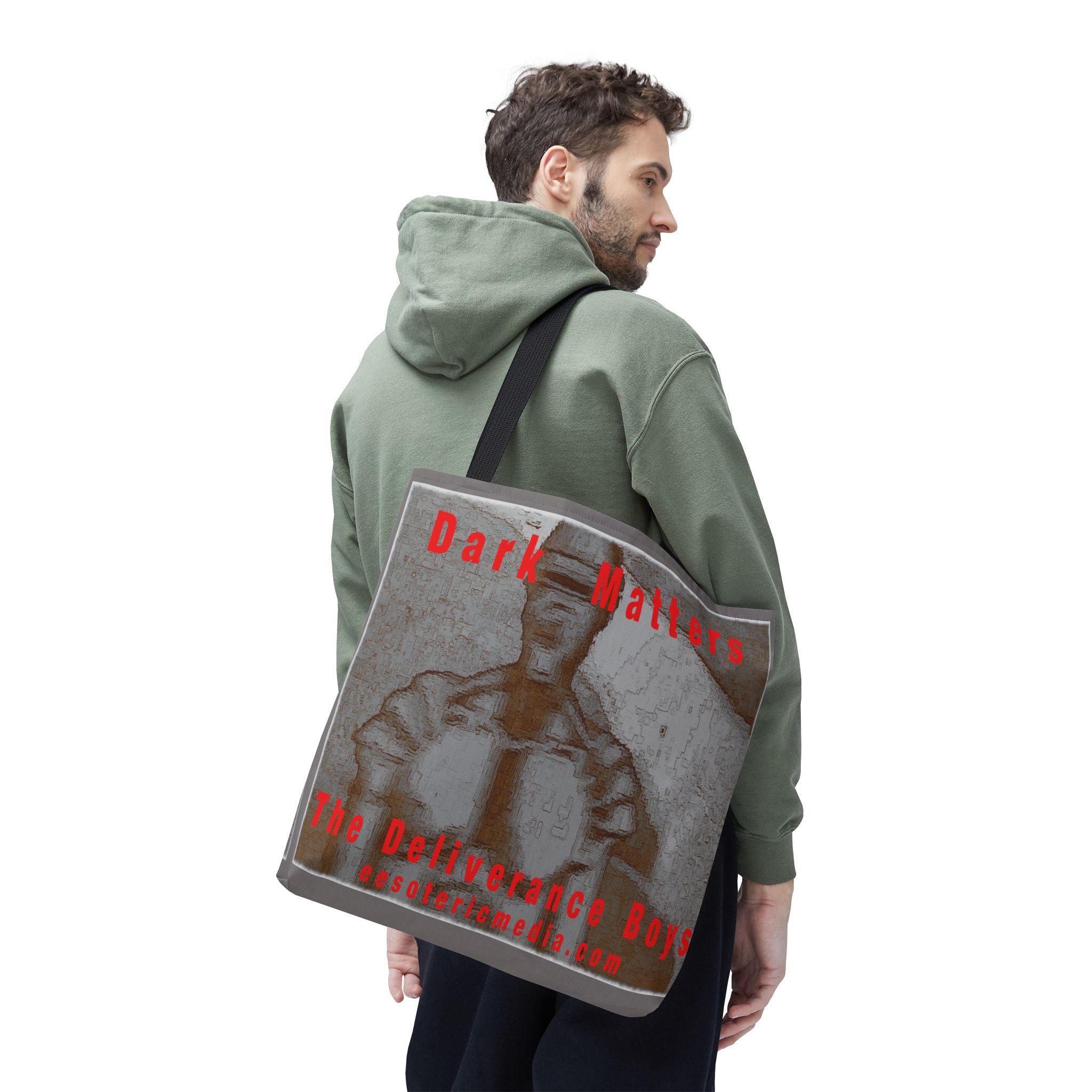 'Dark Matters' (The Deliverance Boys) Retro Robotic Tote Bag 18"x18" (45m x 45cm)