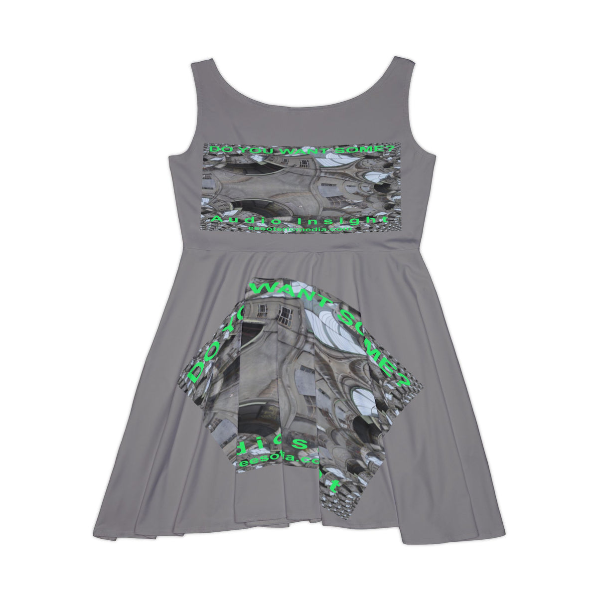 „Do You Want Some?“ (Audio Insight) Surreales Kaleidoskop-Kunst-Skaterkleid