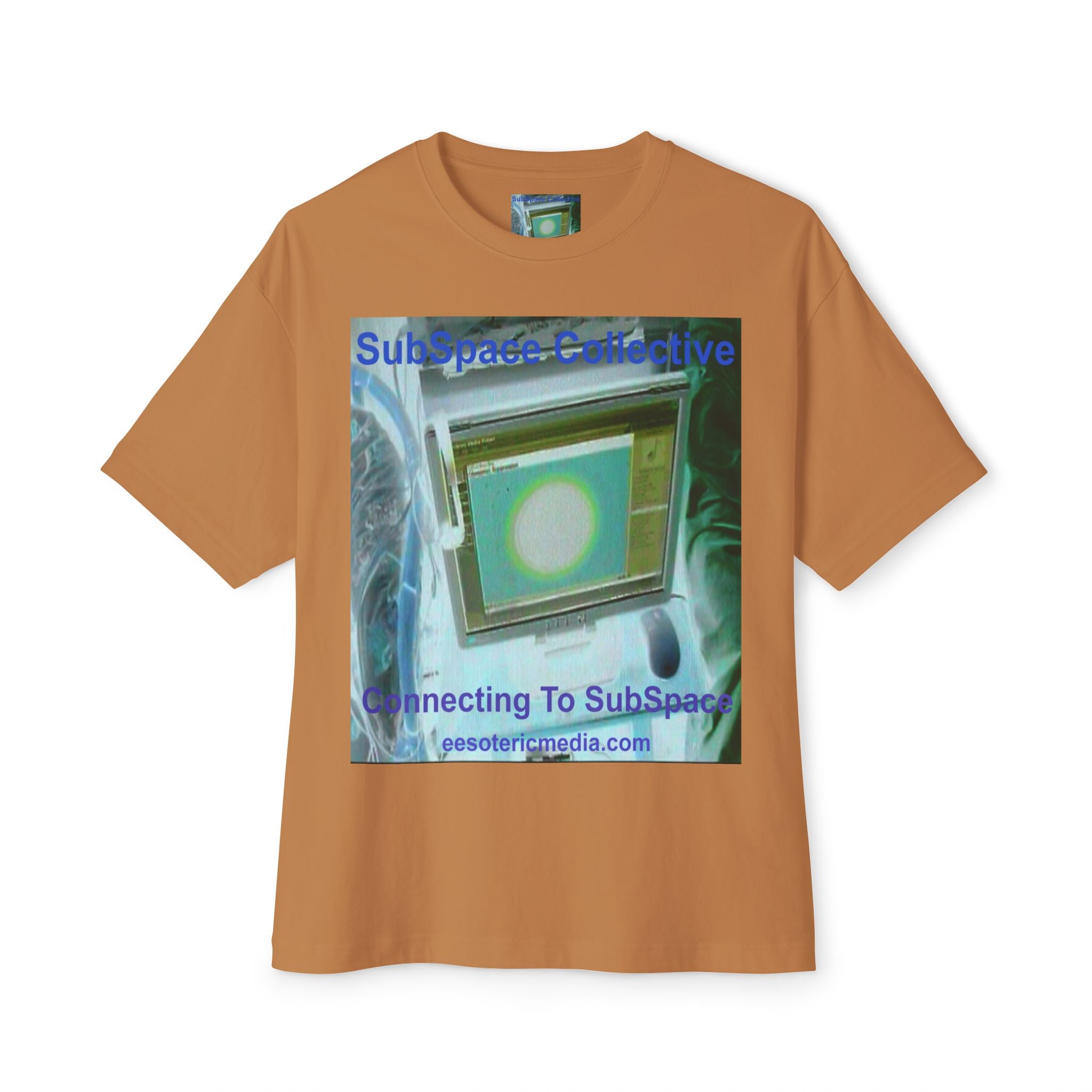'Connecting To SubSpace' (SubSpace Collective) Oversize Retro Sci Fi Boxy Tee