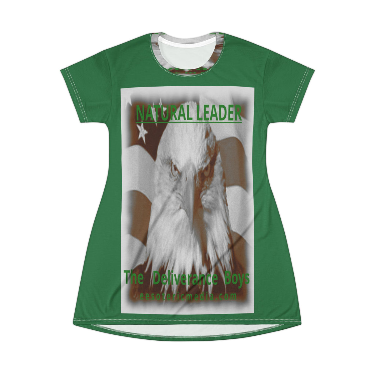 „Natural Leader" (The Deliverance Boys) T-Shirt-Kleid mit Weißkopfseeadler-Grafik