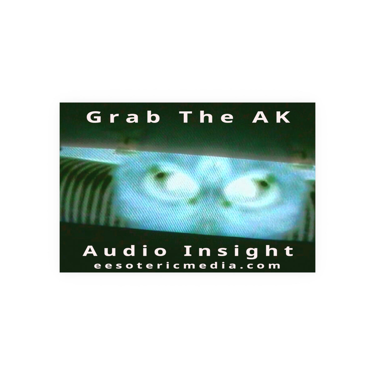 《Grab The AK》 (Audio Insight) 诡异超现实数字生命体艺术画，90 × 60 厘米