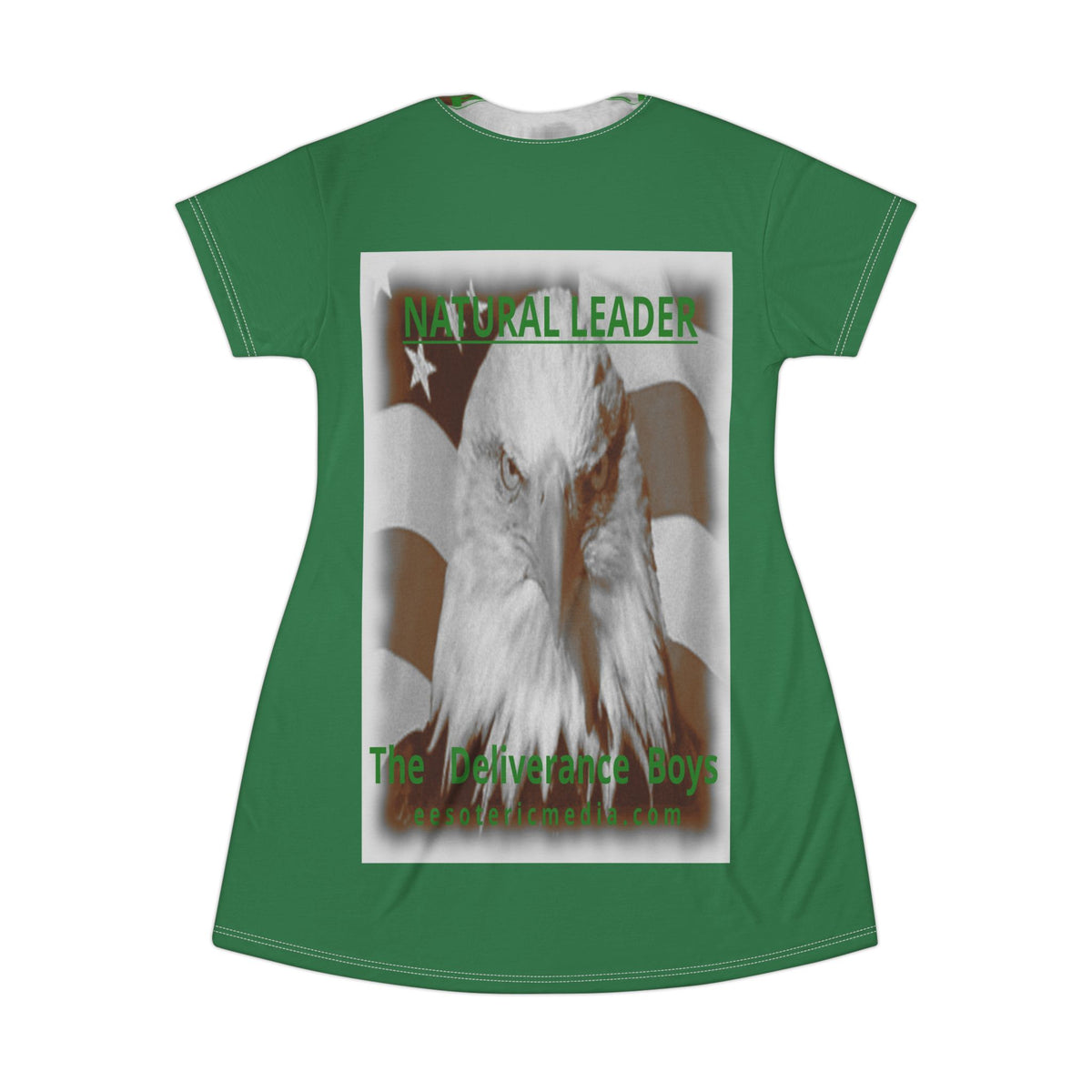 „Natural Leader" (The Deliverance Boys) T-Shirt-Kleid mit Weißkopfseeadler-Grafik