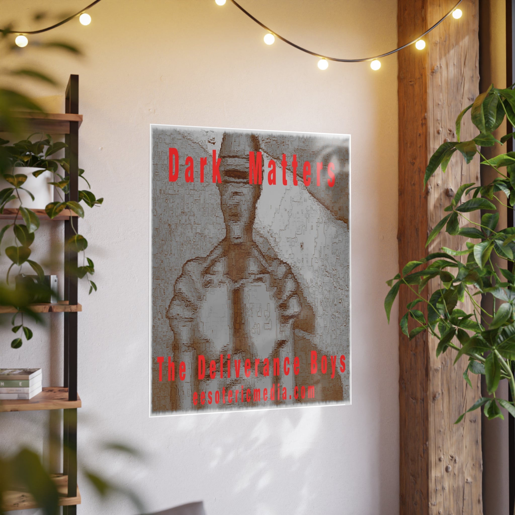 'Dark Matters' (The Deliverance Boys) Gothic Retro Robot Vertical Satin Art Poster 36"x48" (90cm x 120cm)