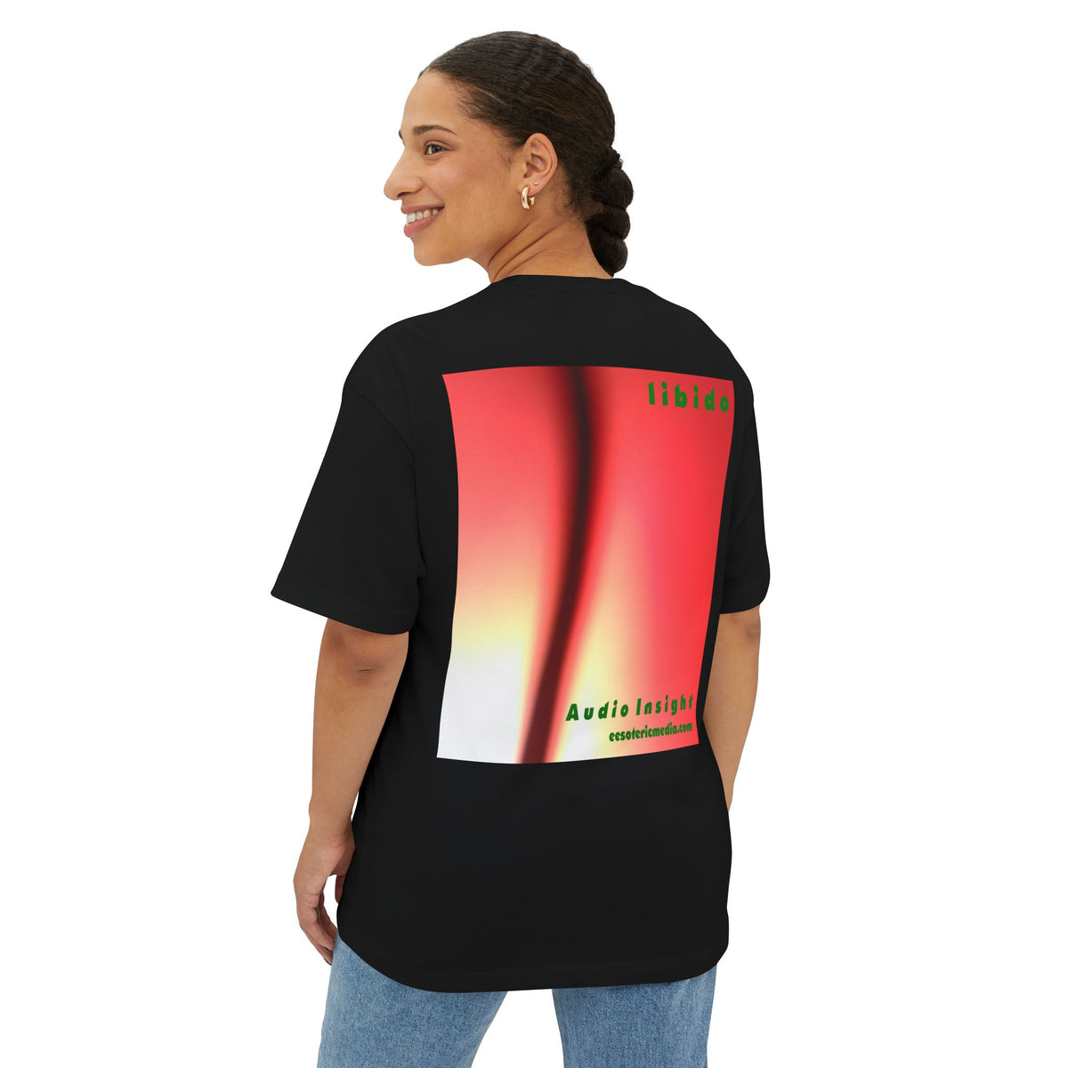 'Libido' (Audio Insight) Surreal Swirling Graphic Oversize Boxy T-Shirt