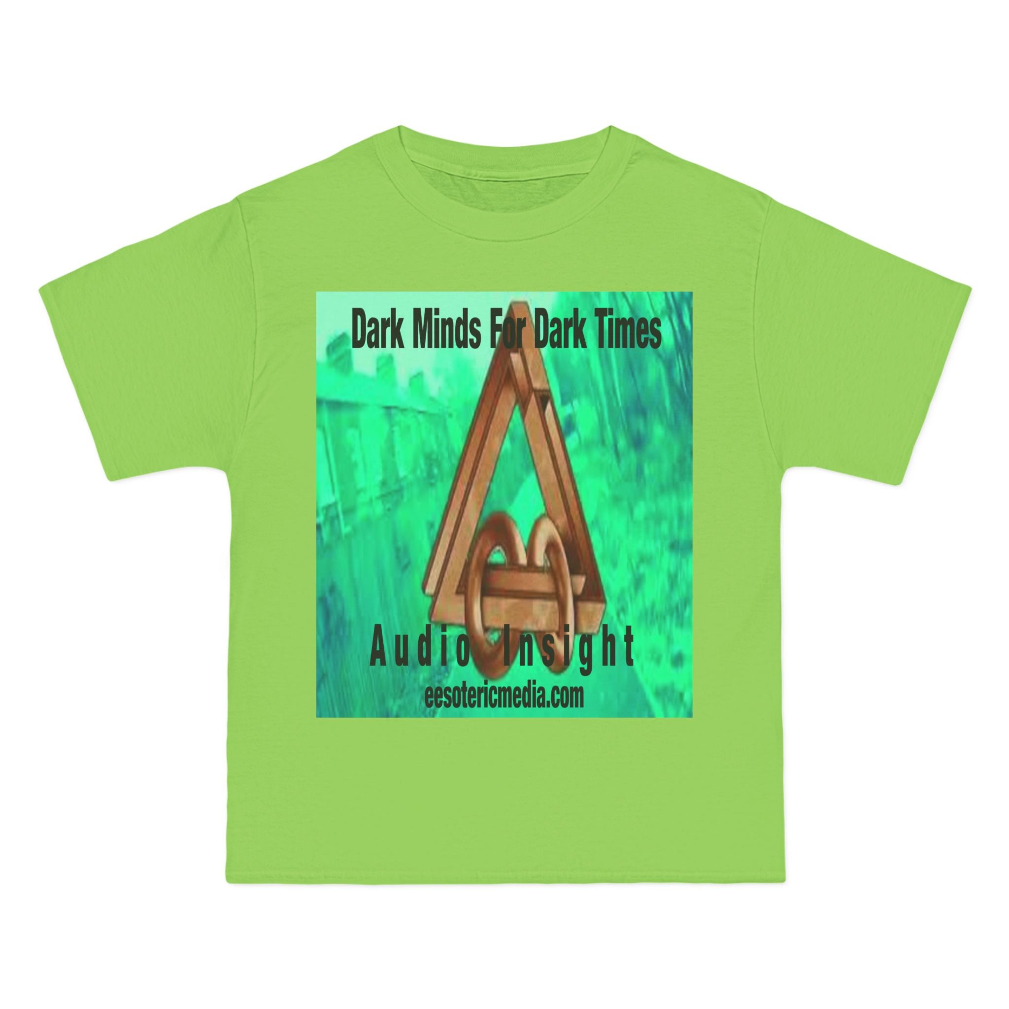 'Dark Minds For Dark Times' (Audio Insight) Sc-fi Symbol Graphic Beefy T-Shirt