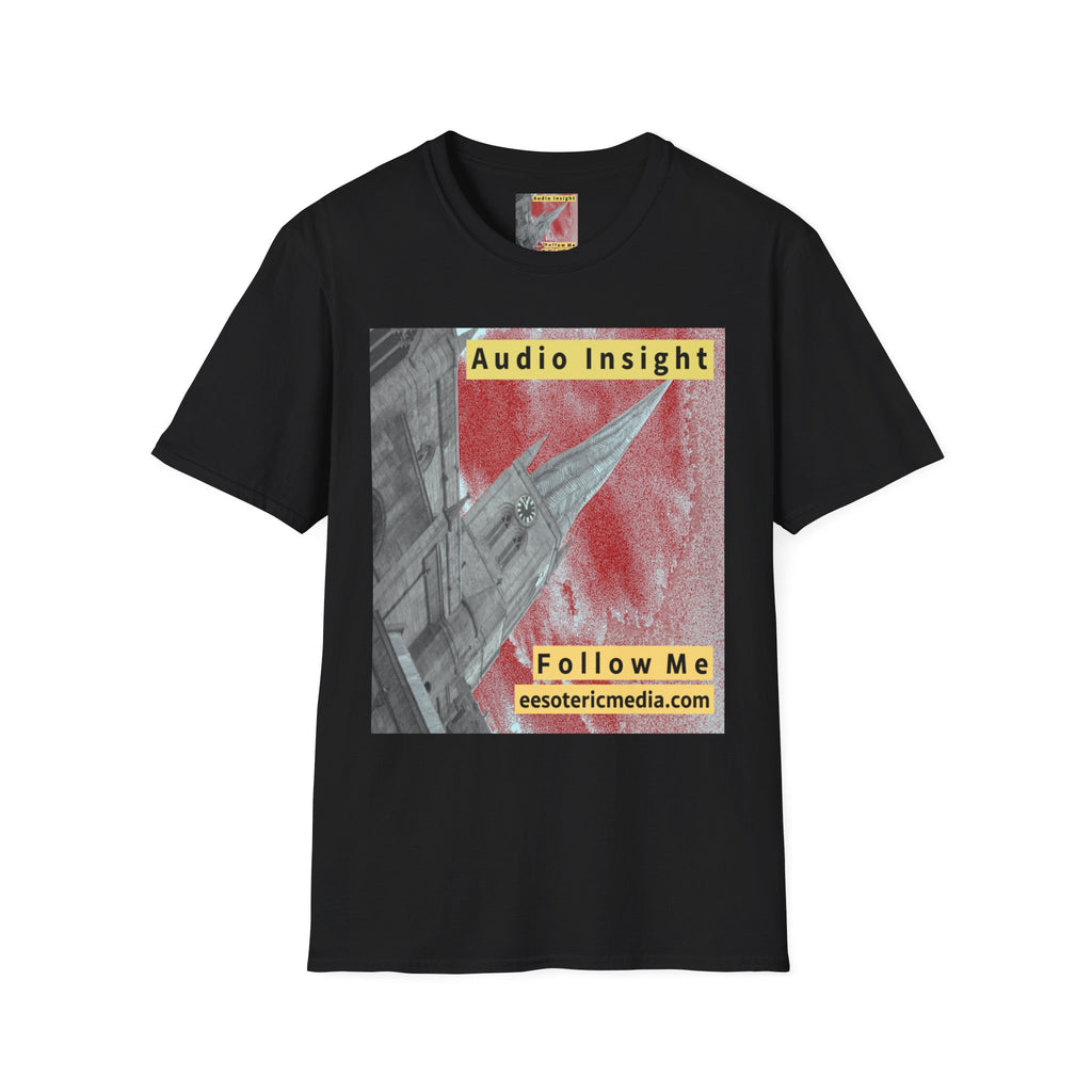 „Follow Me“ (Audio Insight) Wetterfestes, raketenförmiges Turm-Design, Softstyle-T-Shirt