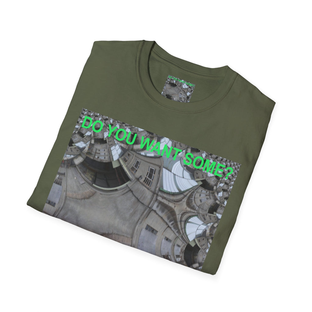 'Do You Want Some?' (Audio Insight) Surreal Kaleidoscope Art Graphic Softstyle T-Shirt