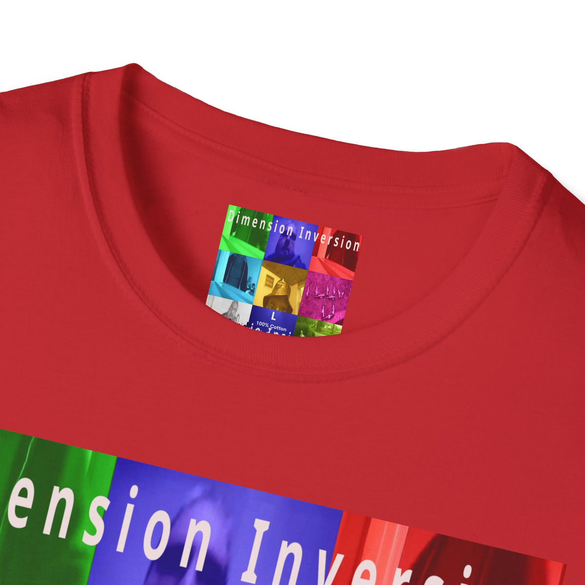 'Dimension Inversion' (Audio Insight) Colorful Surreal Collage Softstyle T-Shirt