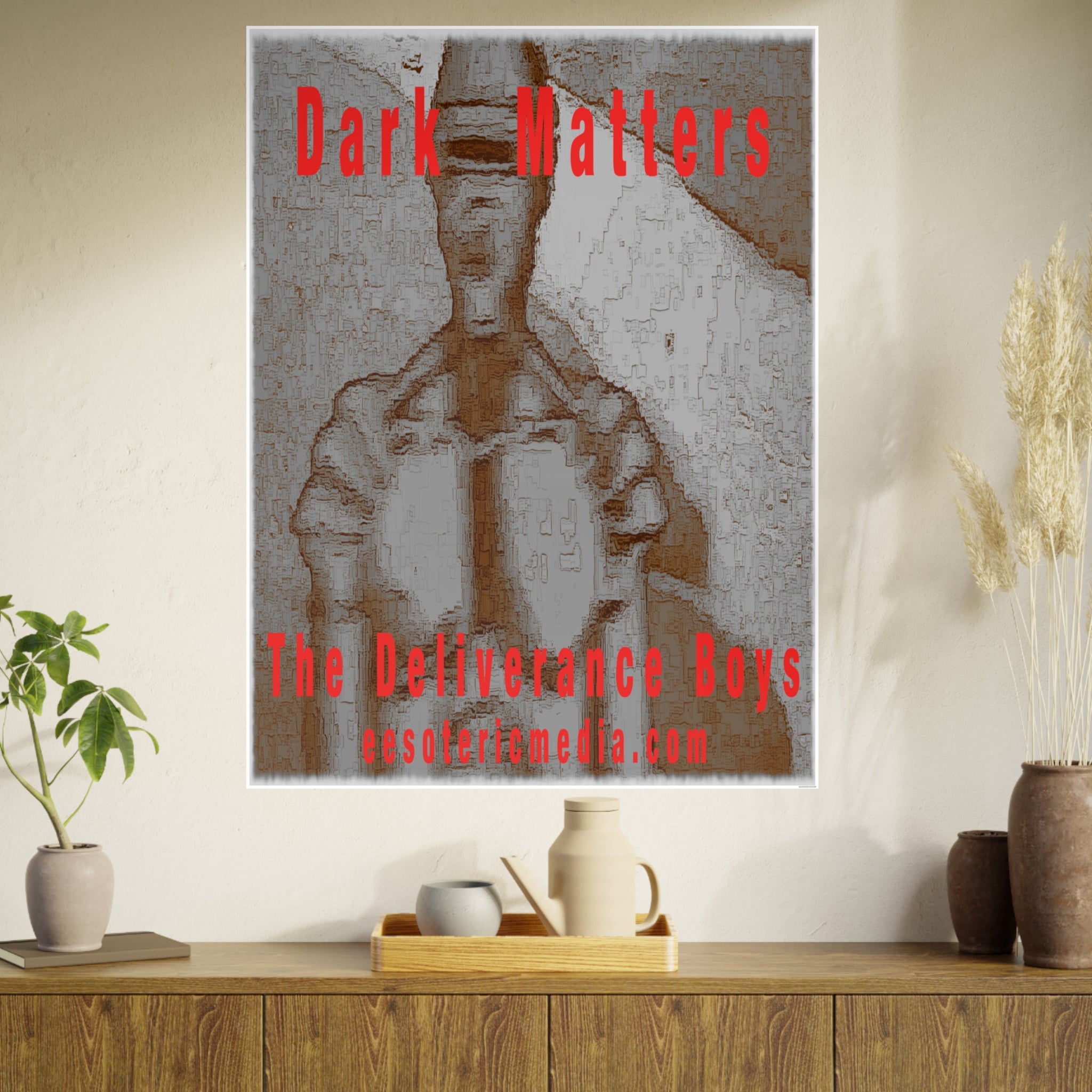 'Dark Matters' (The Deliverance Boys) Gothic Retro Robot Vertical Satin Art Poster 36"x48" (90cm x 120cm)