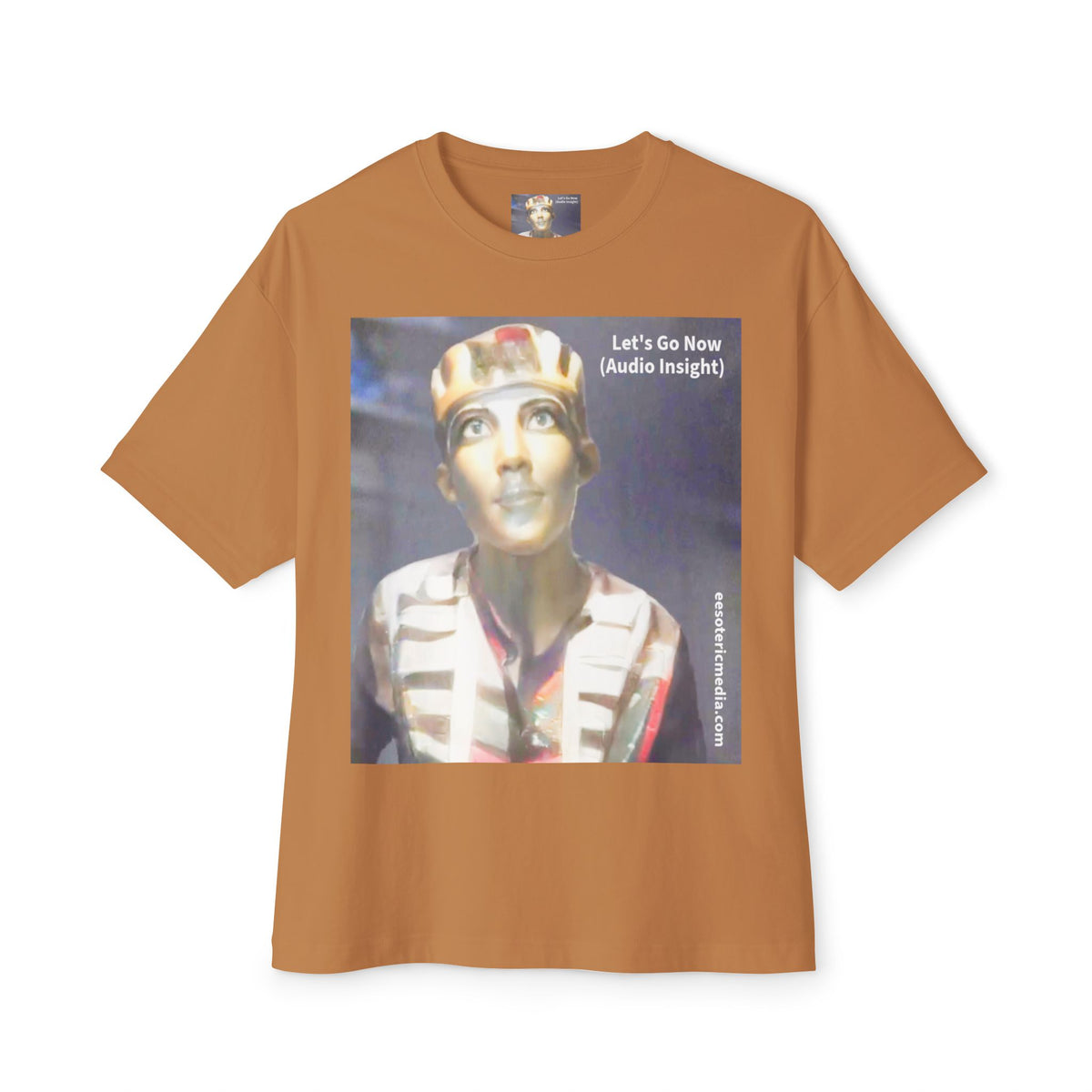 'Let's Go Now' (Audio Insight) Sc Fi Alien/Ancient Design Oversize Boxy T-Shirt