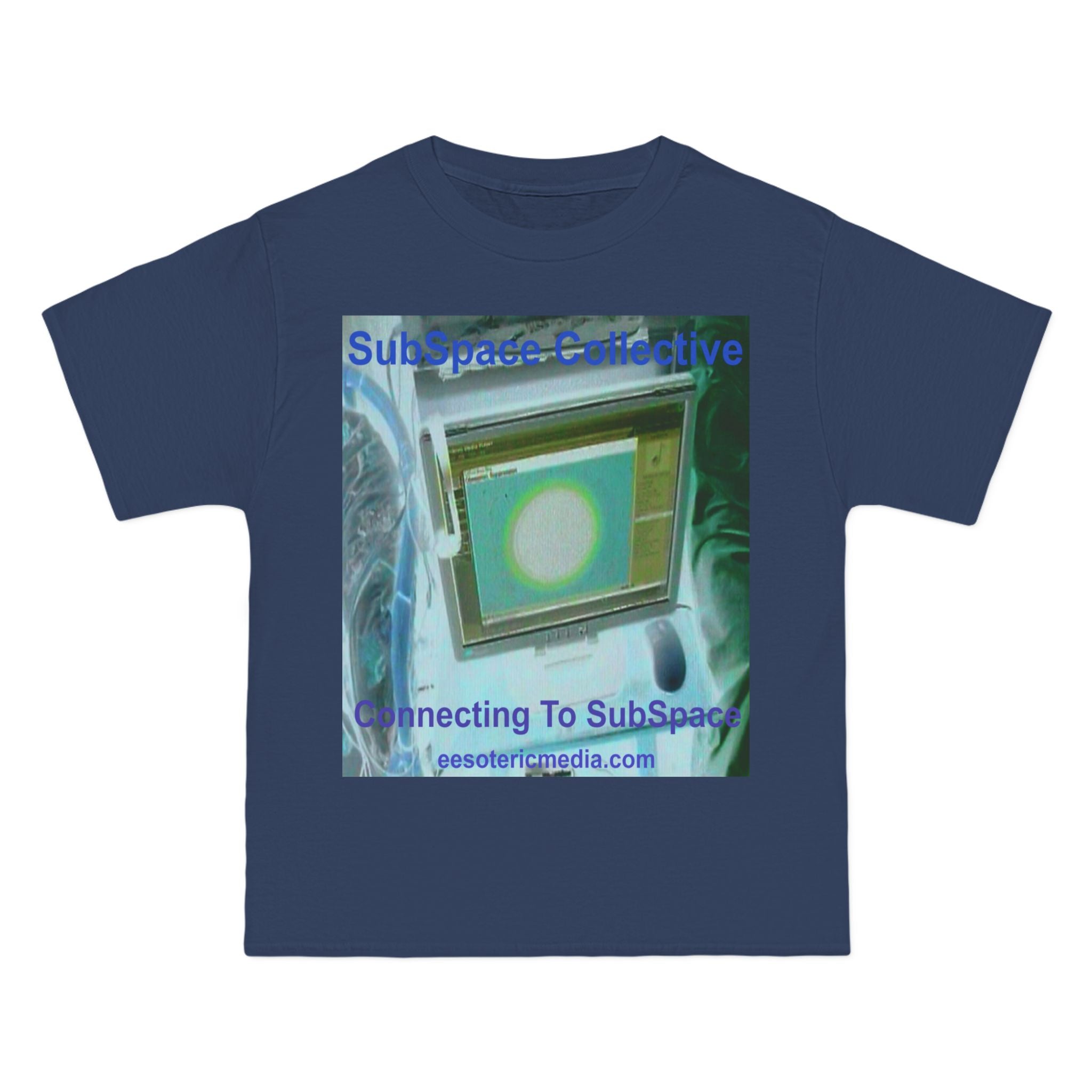 'Connecting To SubSpace' (SubSpace Collective) Graphic Retro Sci‑Fi Tech T-Shirt