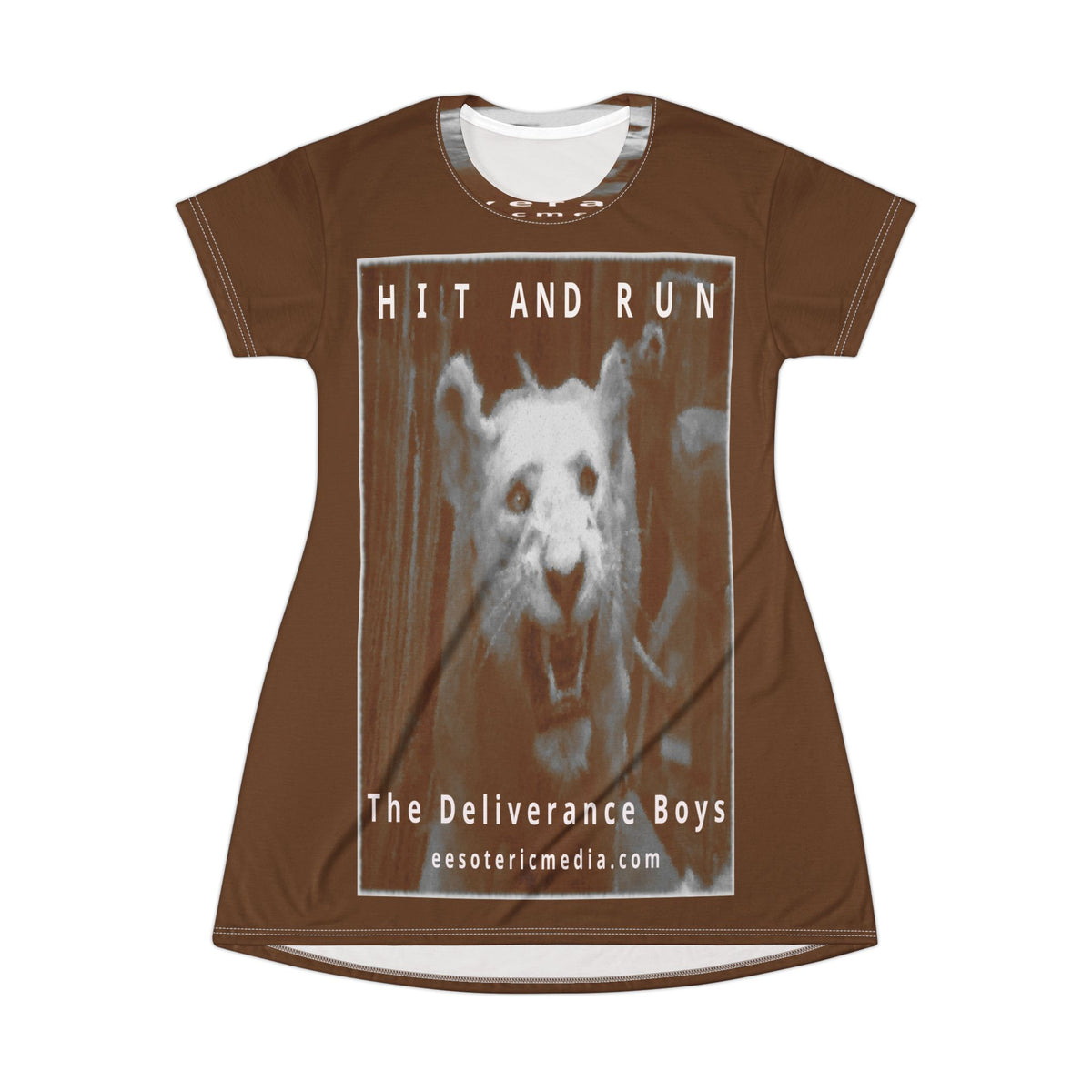 'Hit and Run' (The Deliverance Boys) ホワイトライオン グラフィック Tシャツドレス