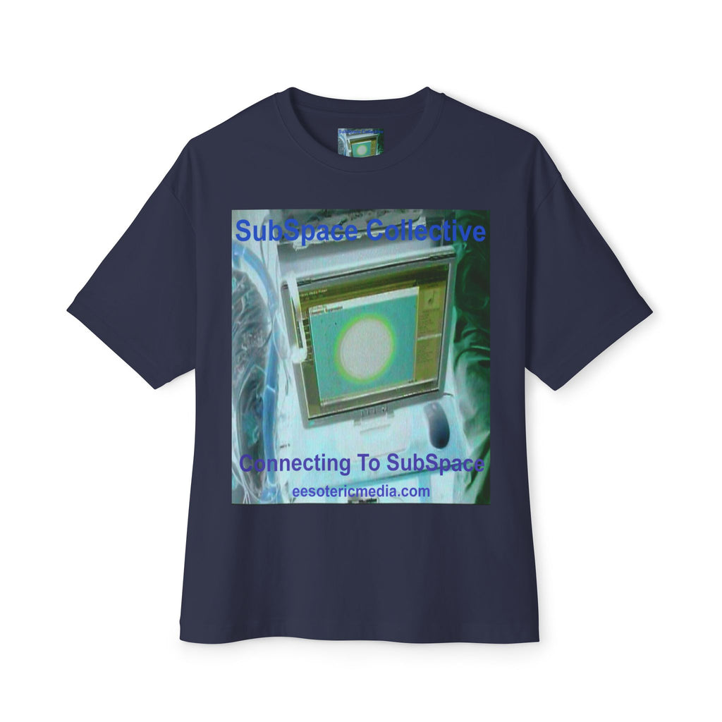 'Connecting To SubSpace' (SubSpace Collective) Retro TV Sci Fi Oversize Boxy T-Shirt