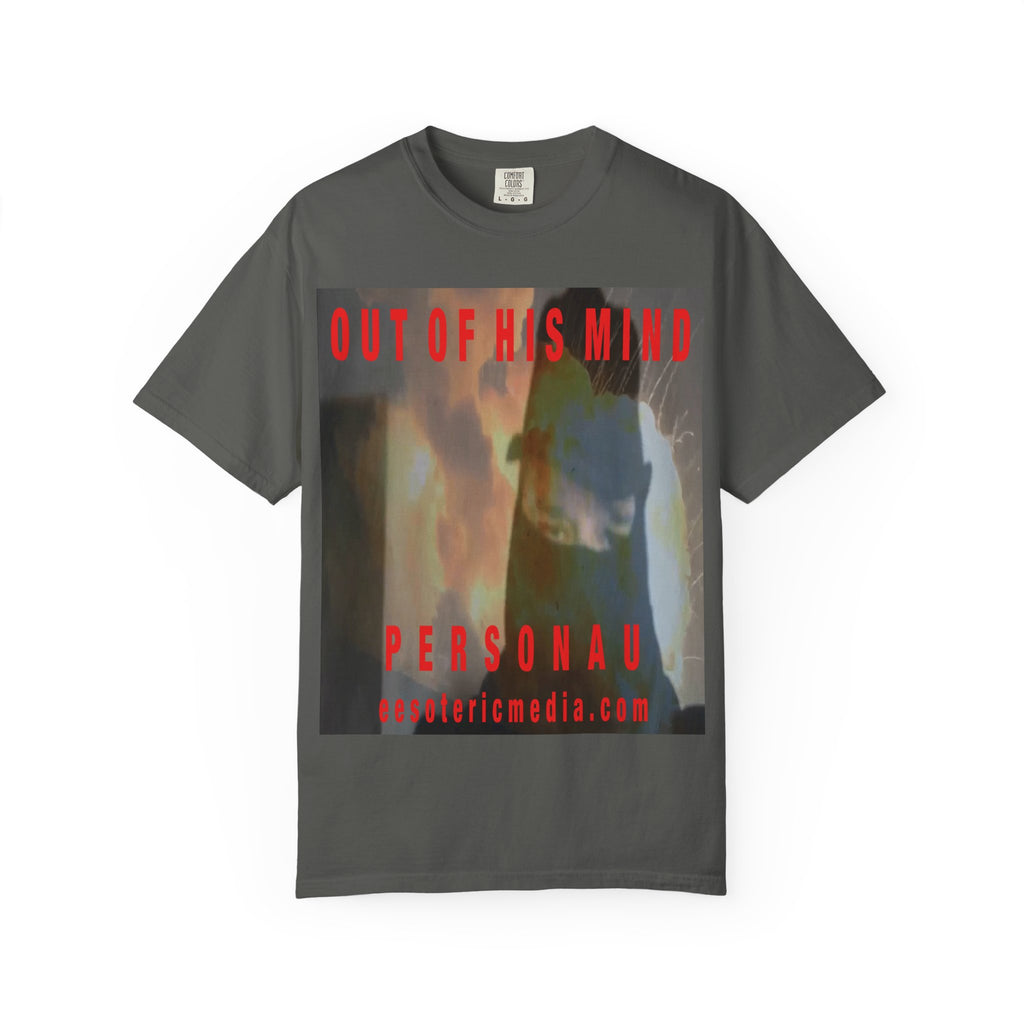 'Out Of His Mind' (PersonaU) Dark Graphic Unisex Garment-Dyed T-Shirt