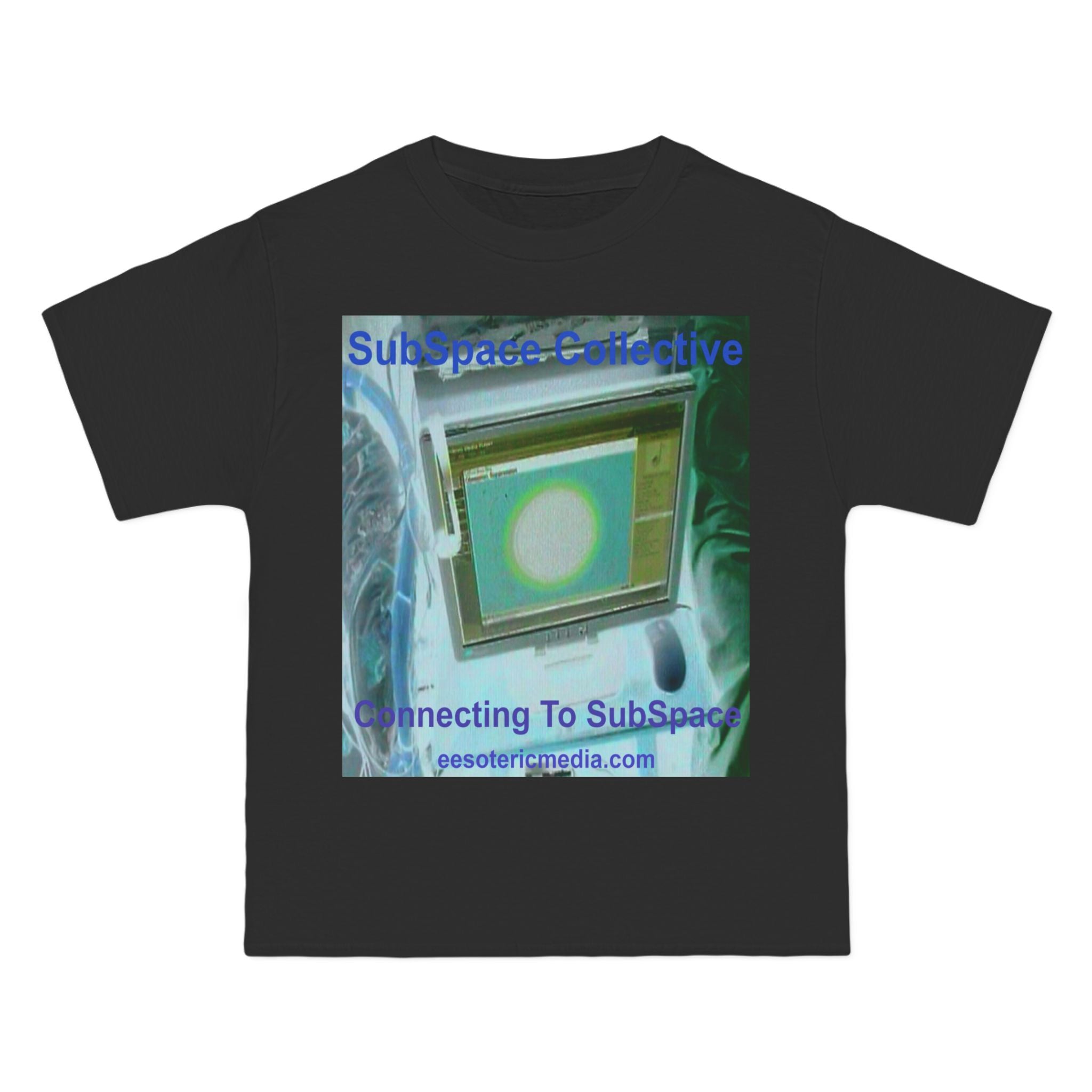 'Connecting To SubSpace' (SubSpace Collective) Graphic Retro Sci‑Fi Tech T-Shirt