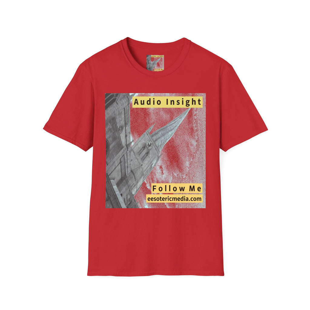„Follow Me“ (Audio Insight) Wetterfestes, raketenförmiges Turm-Design, Softstyle-T-Shirt