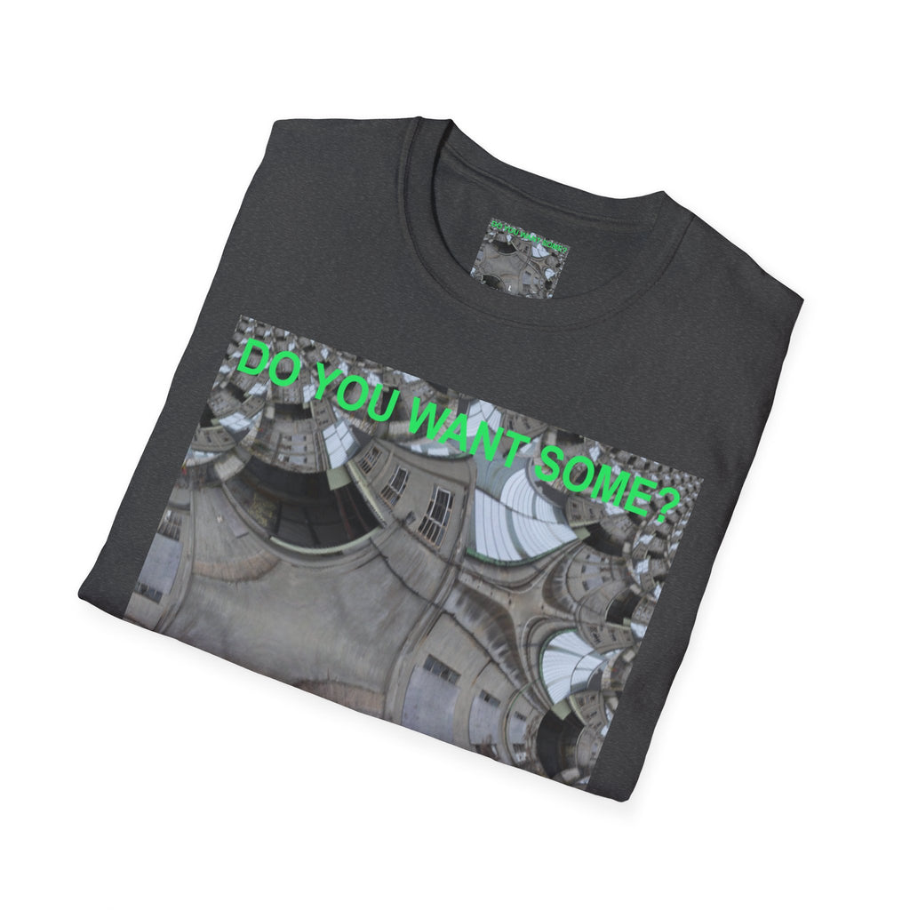 'Do You Want Some?' (Audio Insight) Surreal Kaleidoscope Art Graphic Softstyle T-Shirt