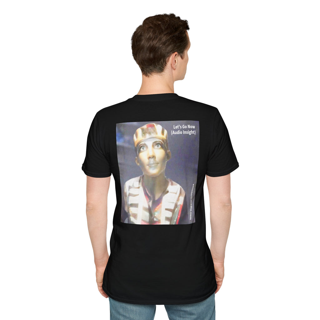 'Let's Go Now' (Audio Insight) Sc Fi Alien/Ancient Design Softstyle T-Shirt