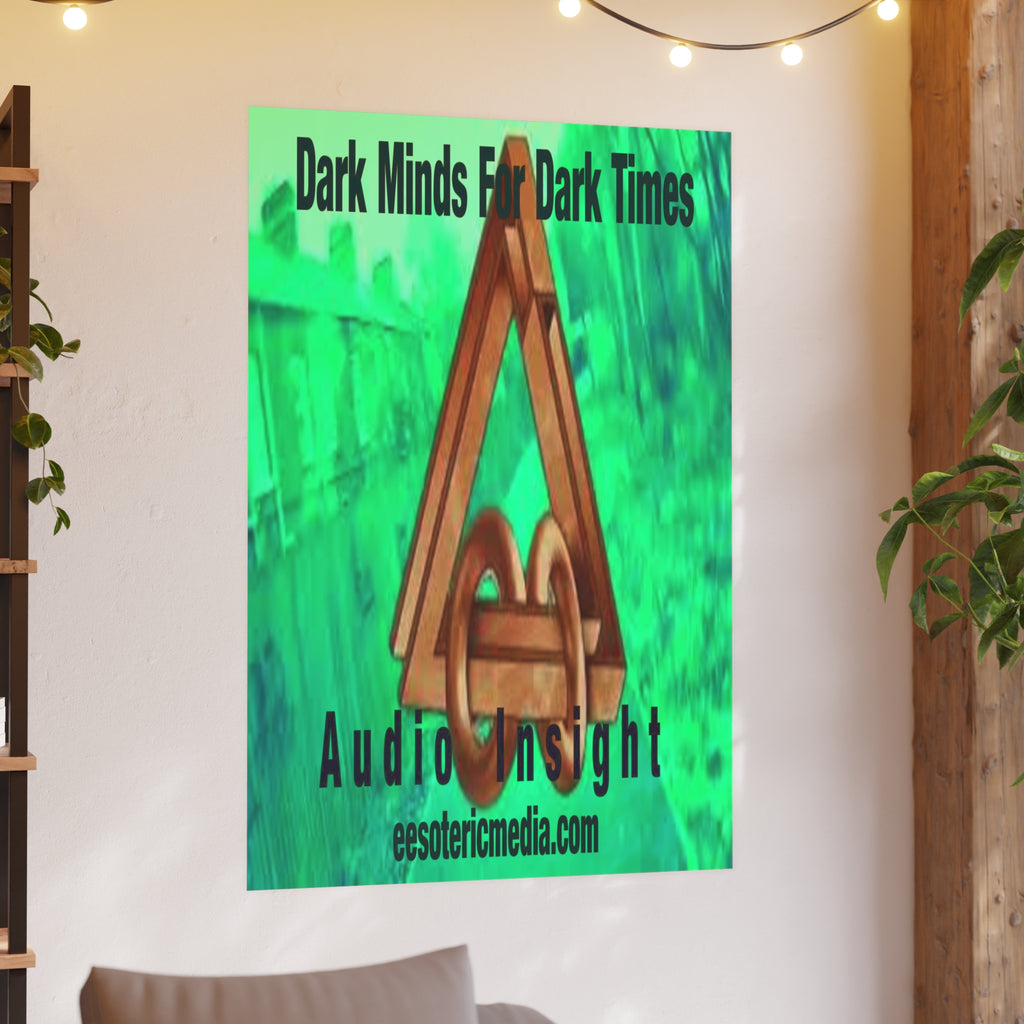 《Dark Minds For Dark Times》 (Audio Insight) 未来主义科幻太空符号艺术画（大幅尺寸），100 × 150 厘米